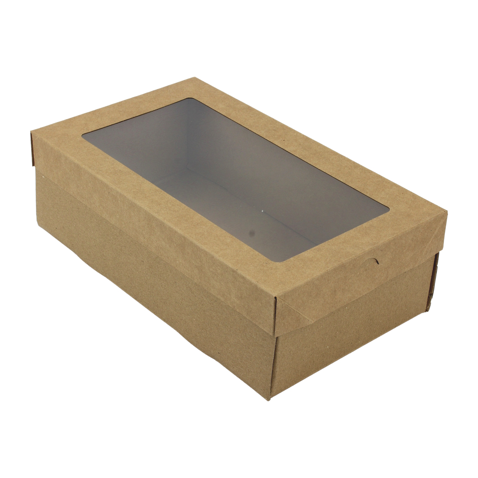 Eco Kraft Grazing Boxes with Lids 25.8cm x 15.5cm x 8cm (Pack of 2) 