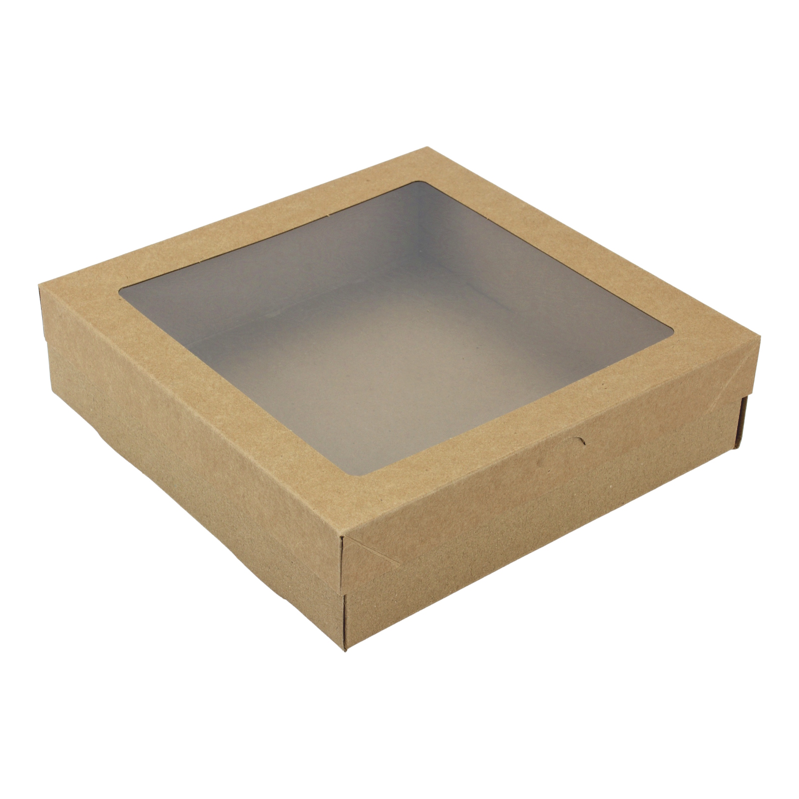 Eco Kraft Grazing Boxes with Lids 22.5cm x 22.5cm x 6cm (Pack of 2) 