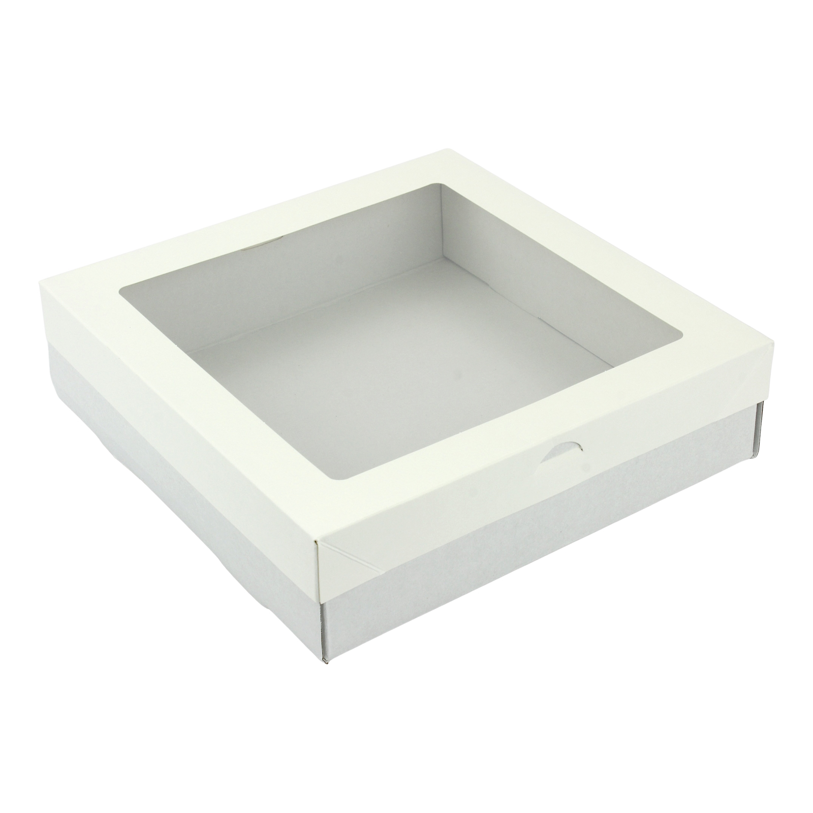 Eco White Grazing Boxes with Lids 22.5cm x 22.5cm x 6cm (Pack of 2) 