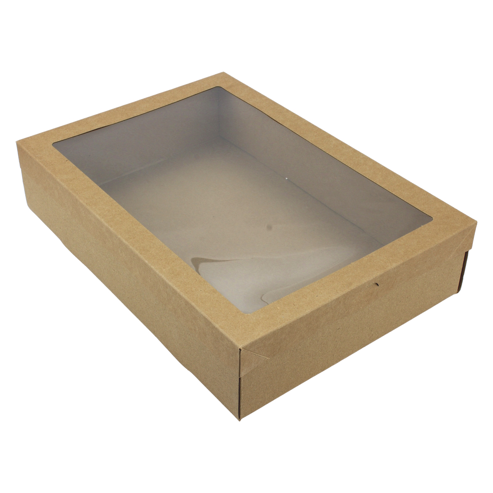 Eco Kraft Grazing Boxes with Lids 36cm x 25.2cm x 8cm (Pack of 2) 