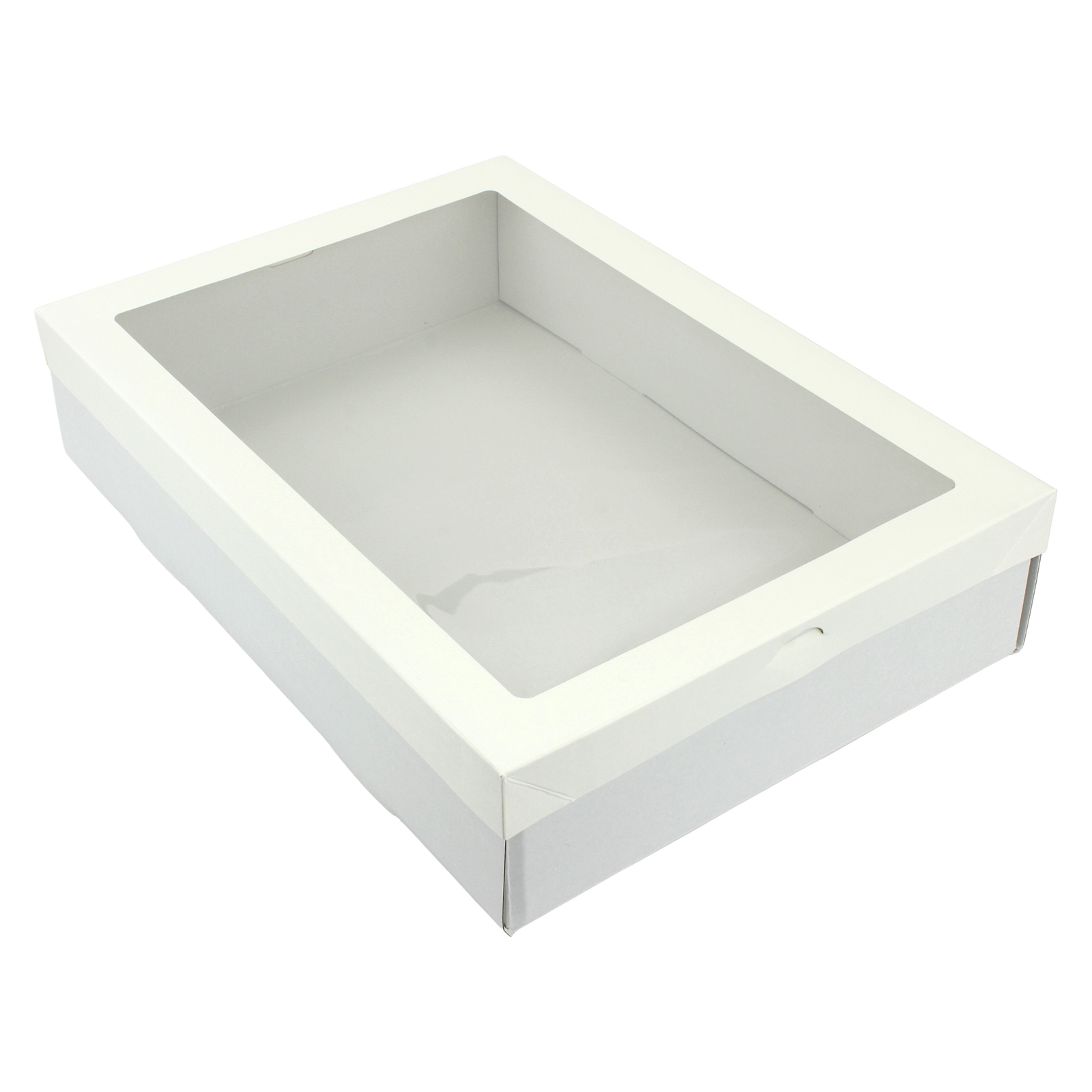 Eco White Grazing Boxes with Lids 36cm x 25.2cm x 8cm (Pack of 2) 