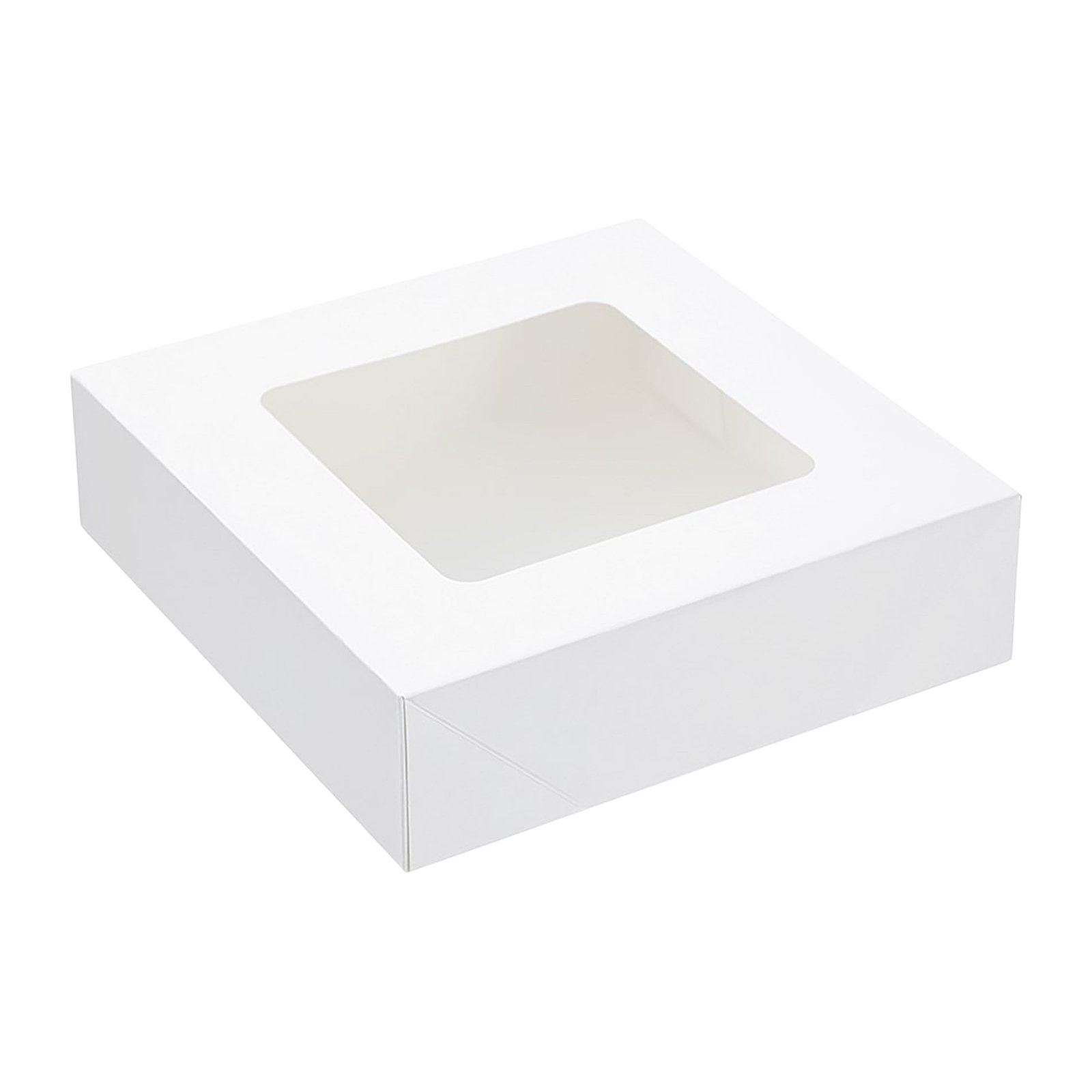 Lemon & Lime White Grazing Boxes with Lids 23cm x 23cm x 6.5cm (Pack of 4)