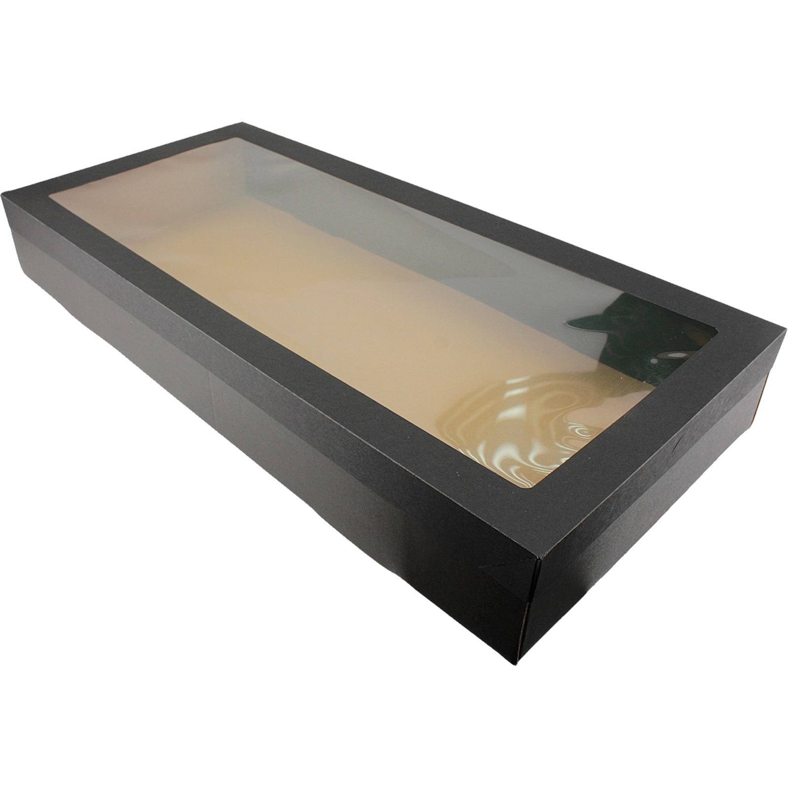 Eco Black Grazing Boxes with Lids 56cm x 25.5cm x 8cm (Pack of 2) 