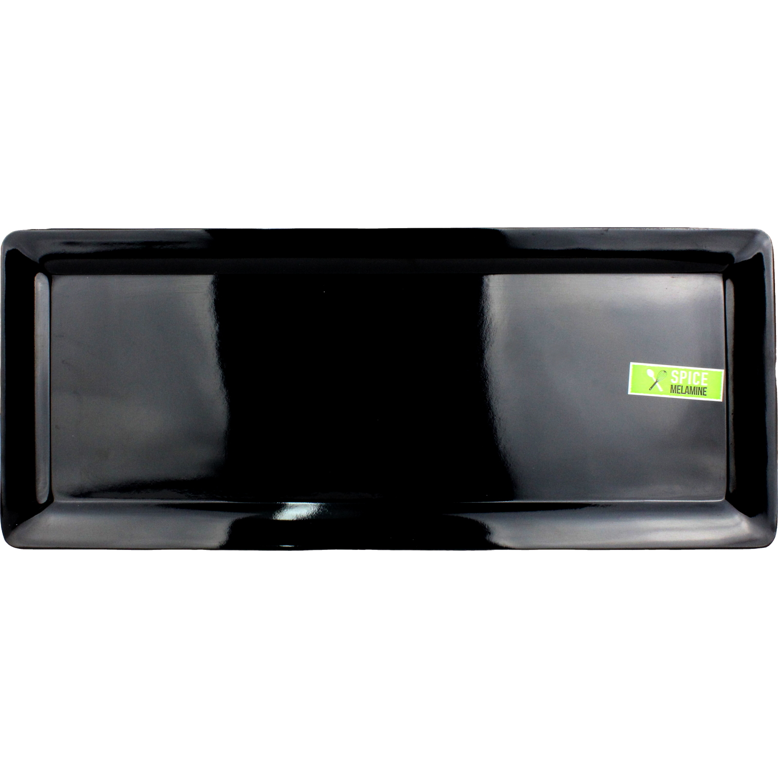 Black Rectangular Melamine Platter 48cm x 20cm