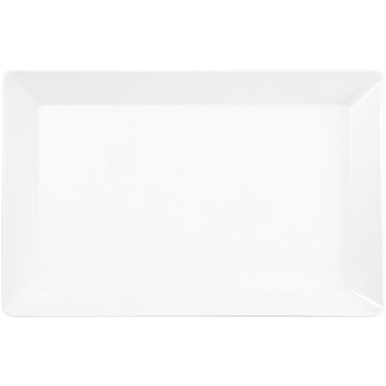 White Plastic Rectangle Serving Platter (38cm)