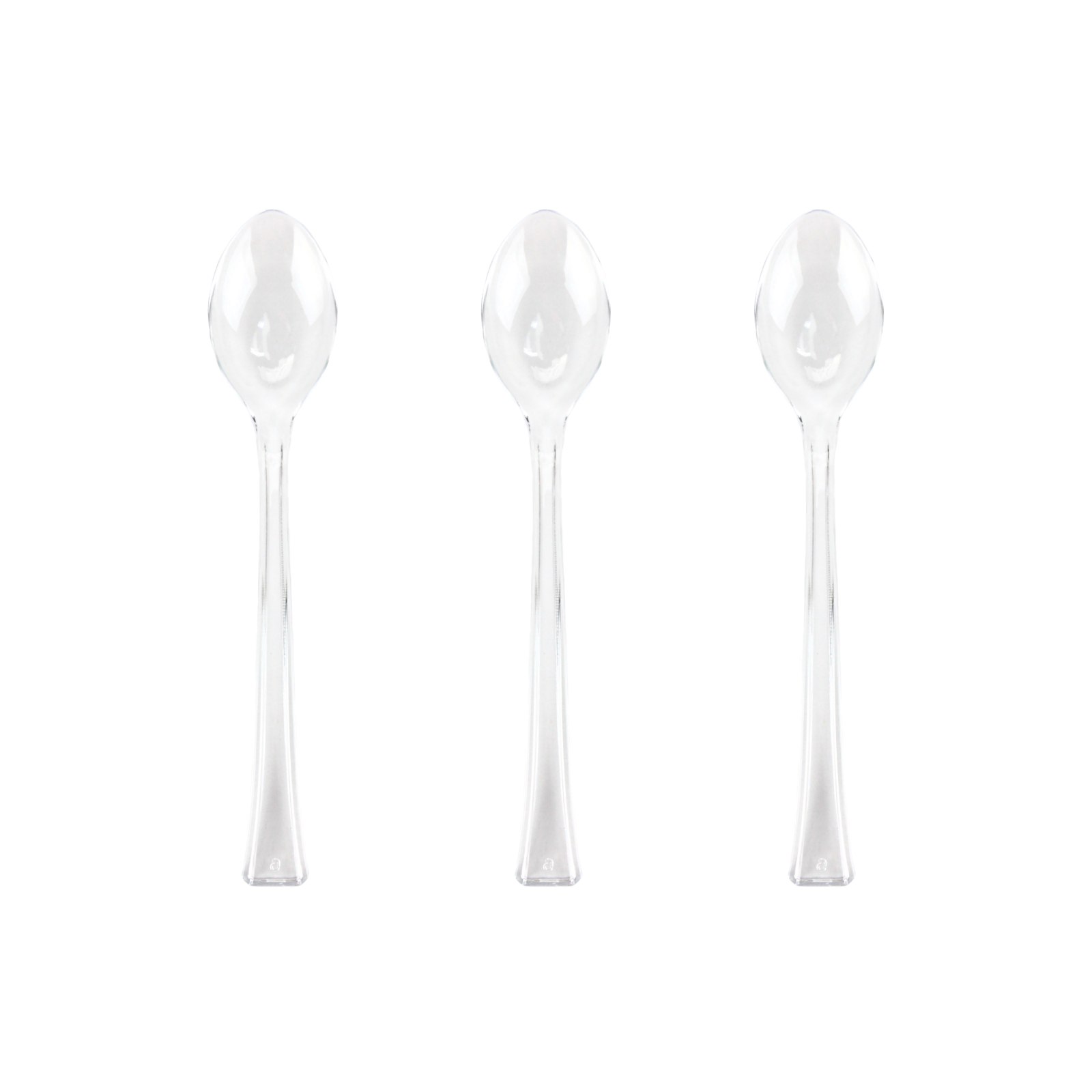 Clear Reusable Mini Cocktail Spoons (Pack of 40)