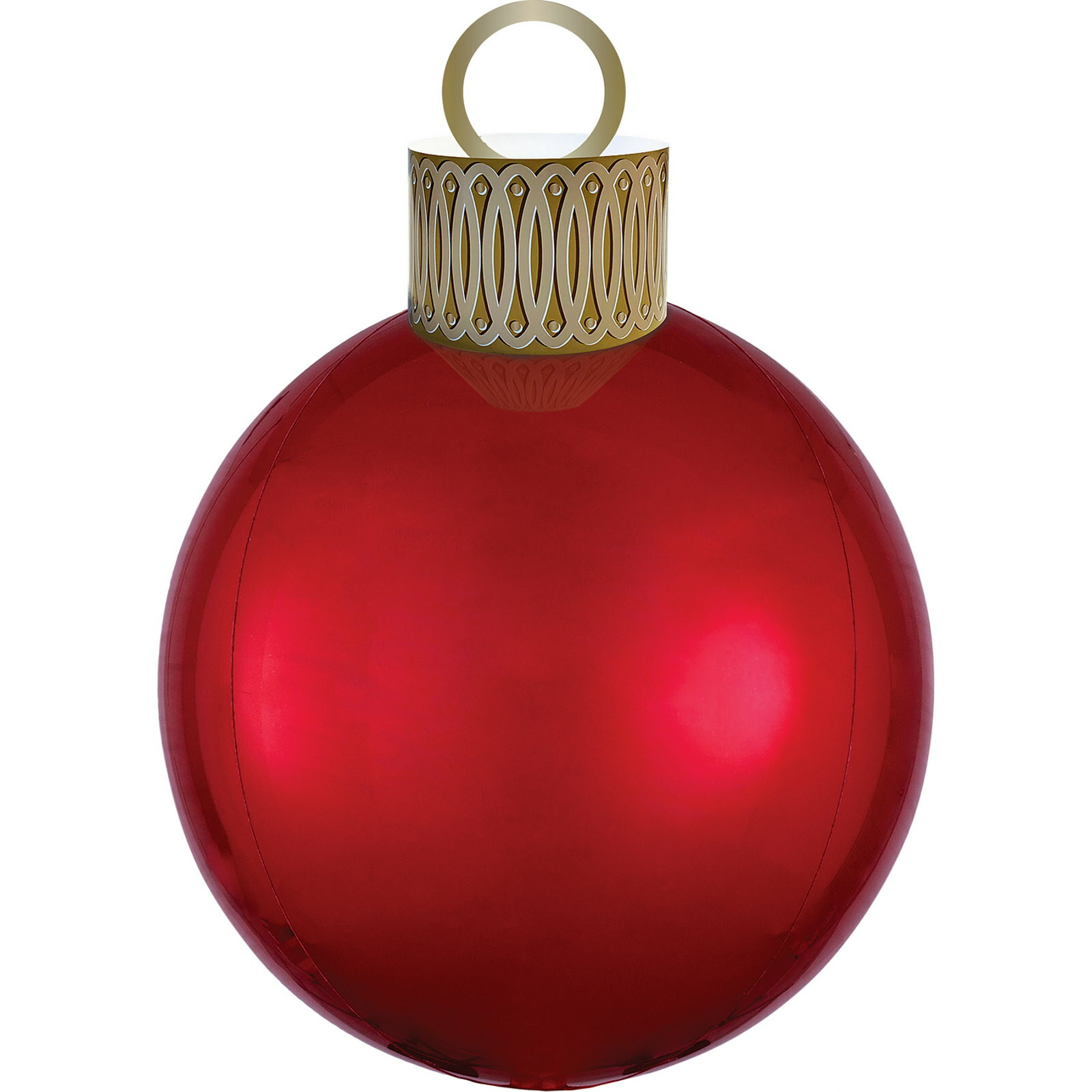 Orbz Red Christmas Ornament Air Fill Balloon Kit