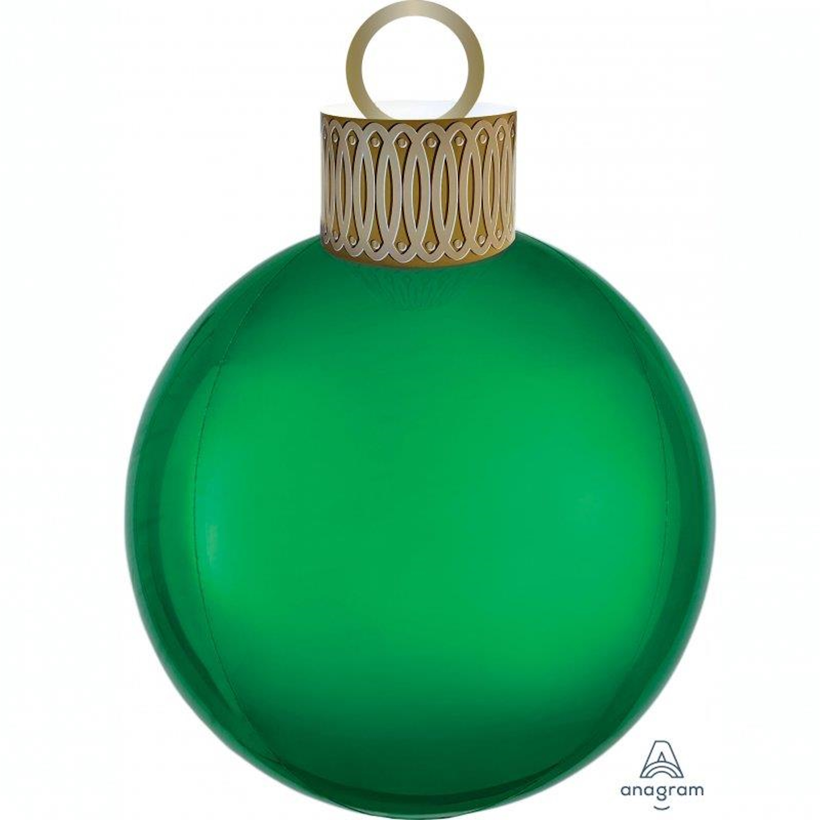 Orbz Green Christmas Ornament Air Fill Balloon Kit