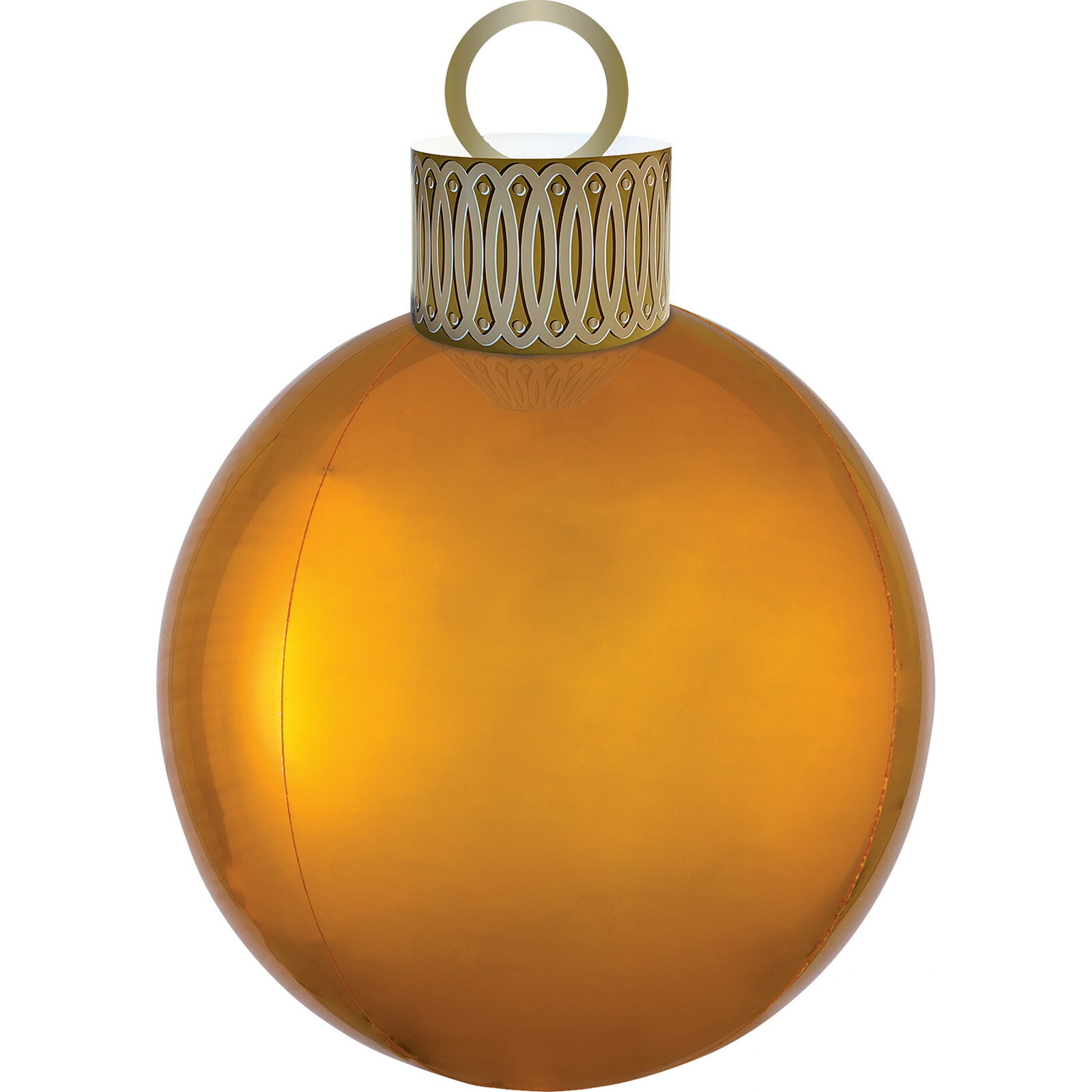 Orbz Gold Christmas Ornament Air Fill Balloon Kit