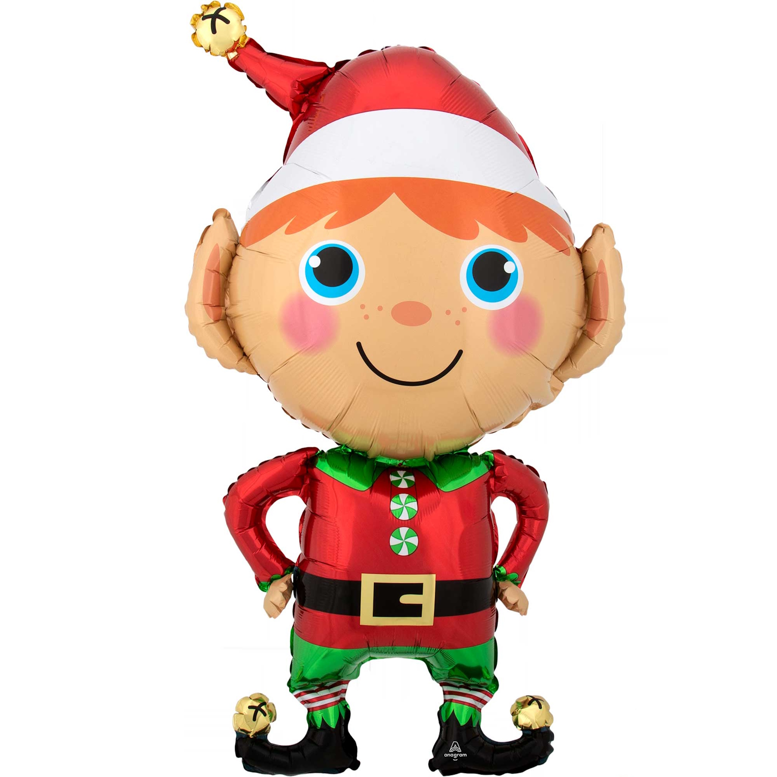 Santa's Workshop Christmas Elf Supershape Foil Balloon 88cm