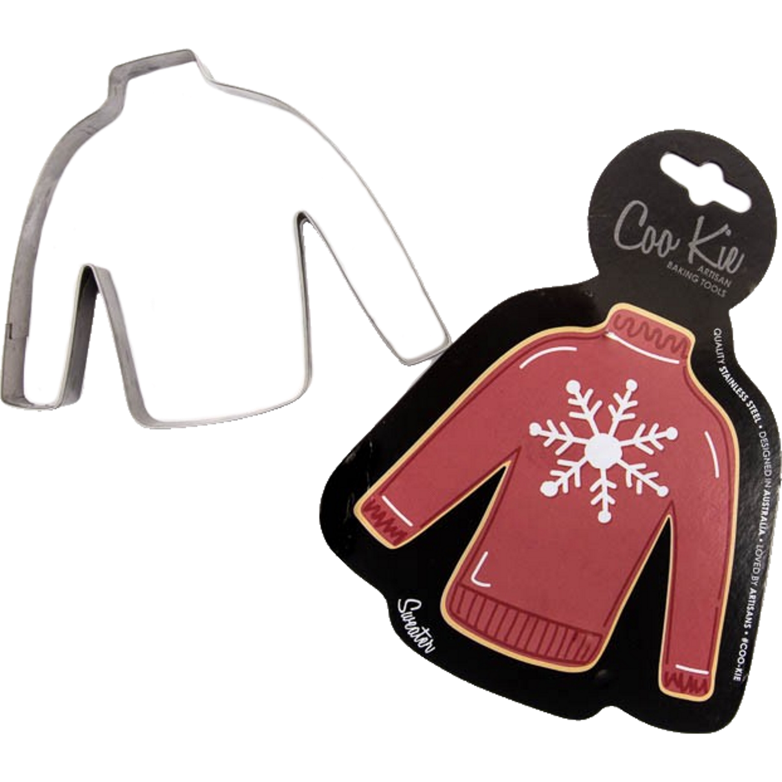 Coo Kie Christmas Sweater Cookie Cutter 