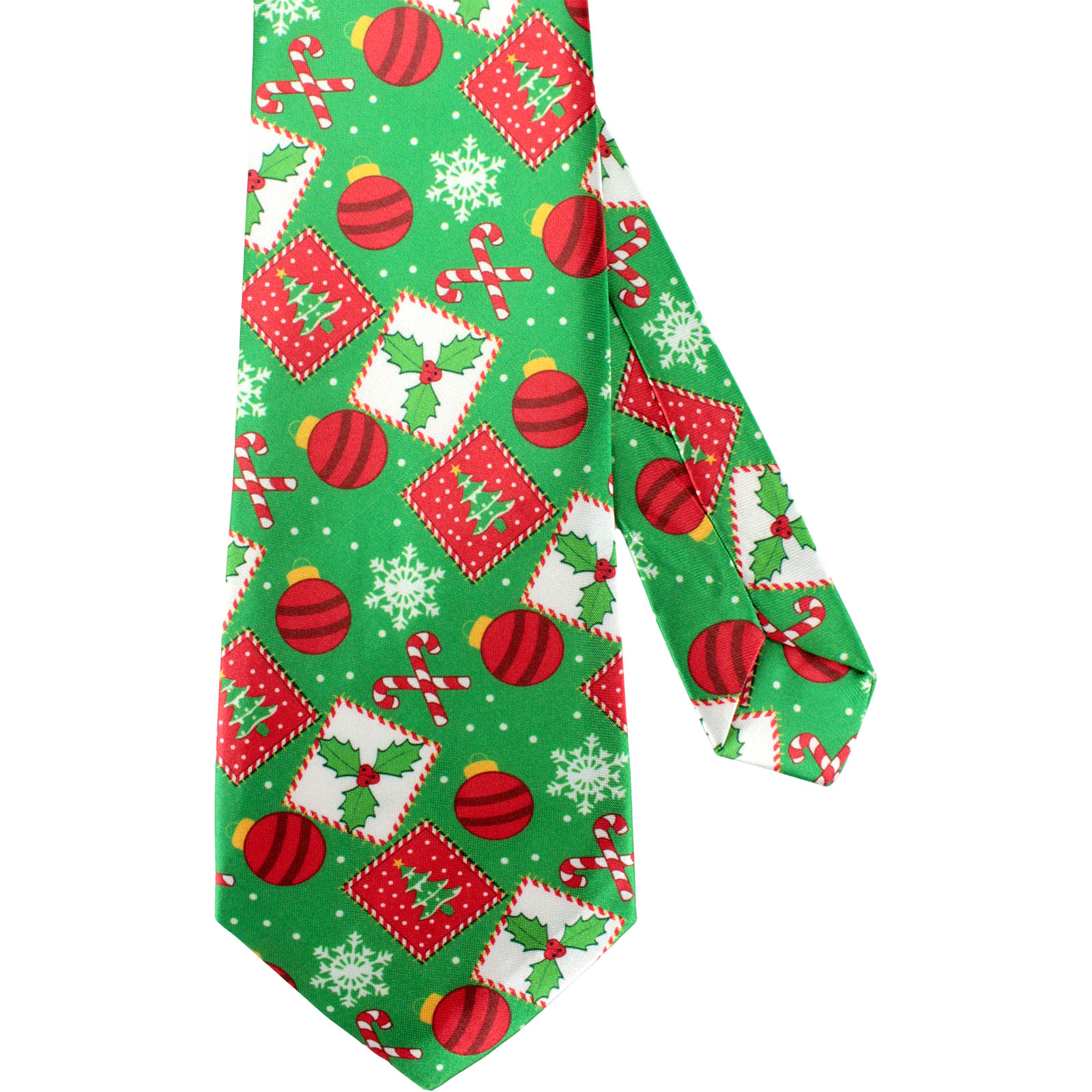 Green Festive Christmas Tie 
