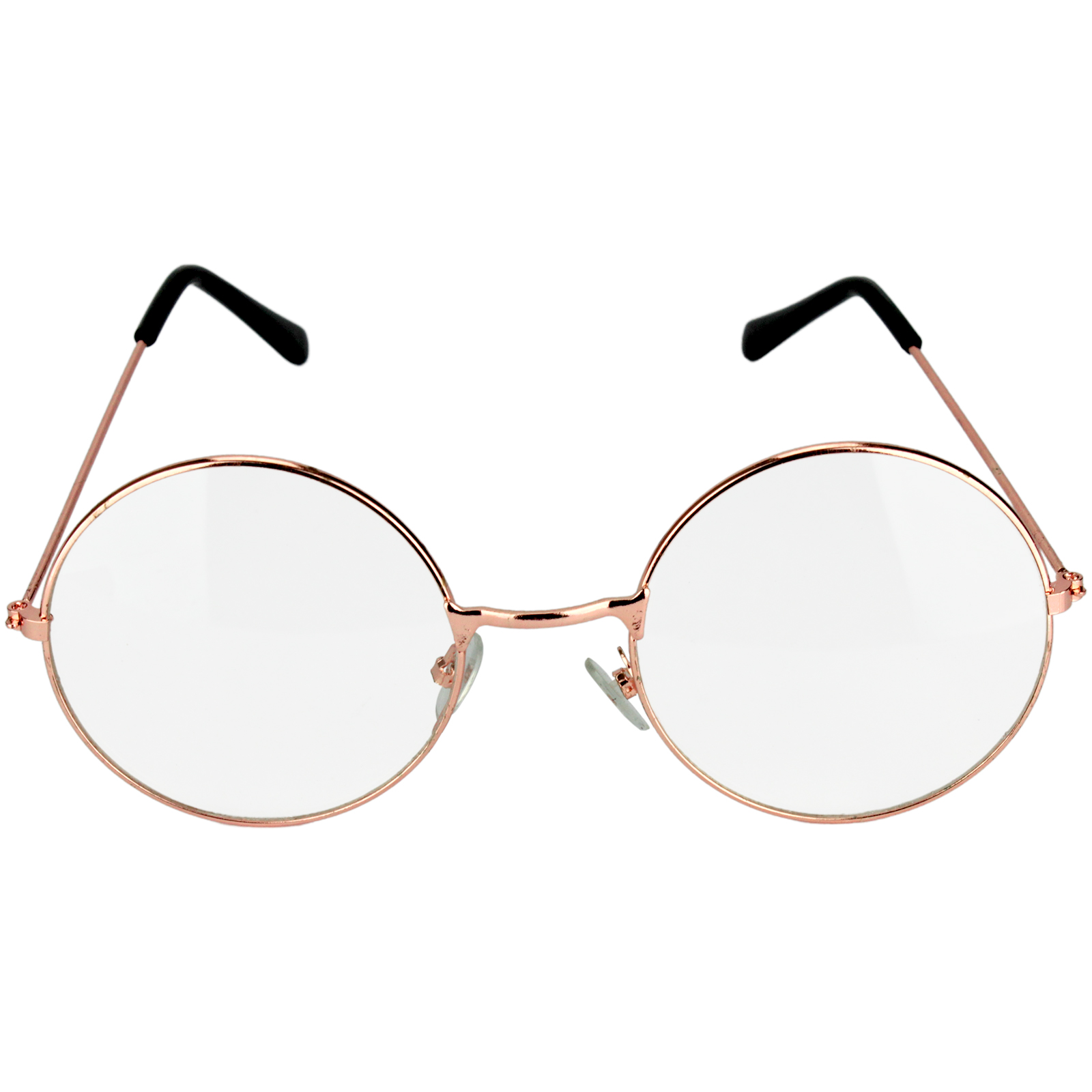 Rose Gold Round Santa Glasses 