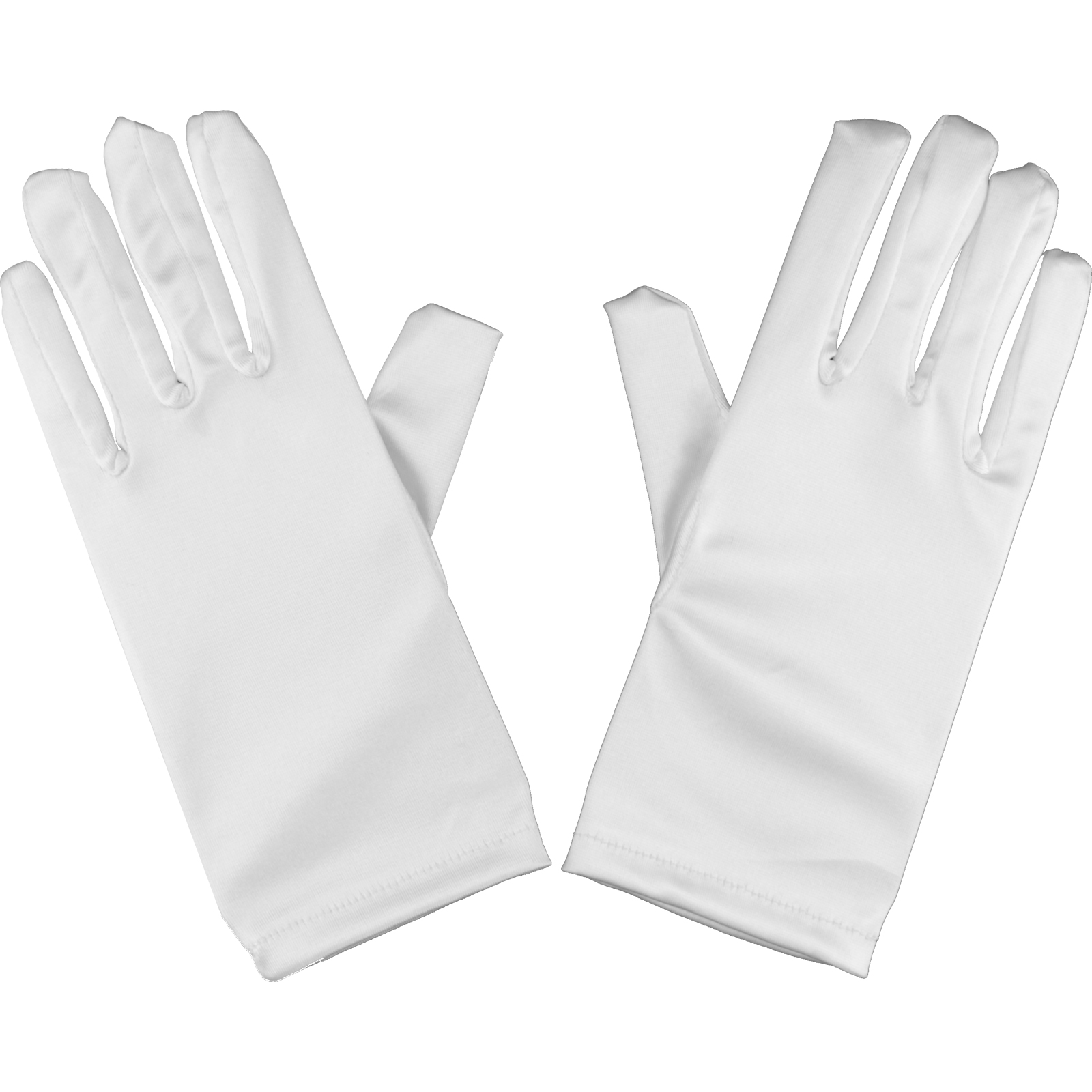 White Satin Santa Claus Gloves