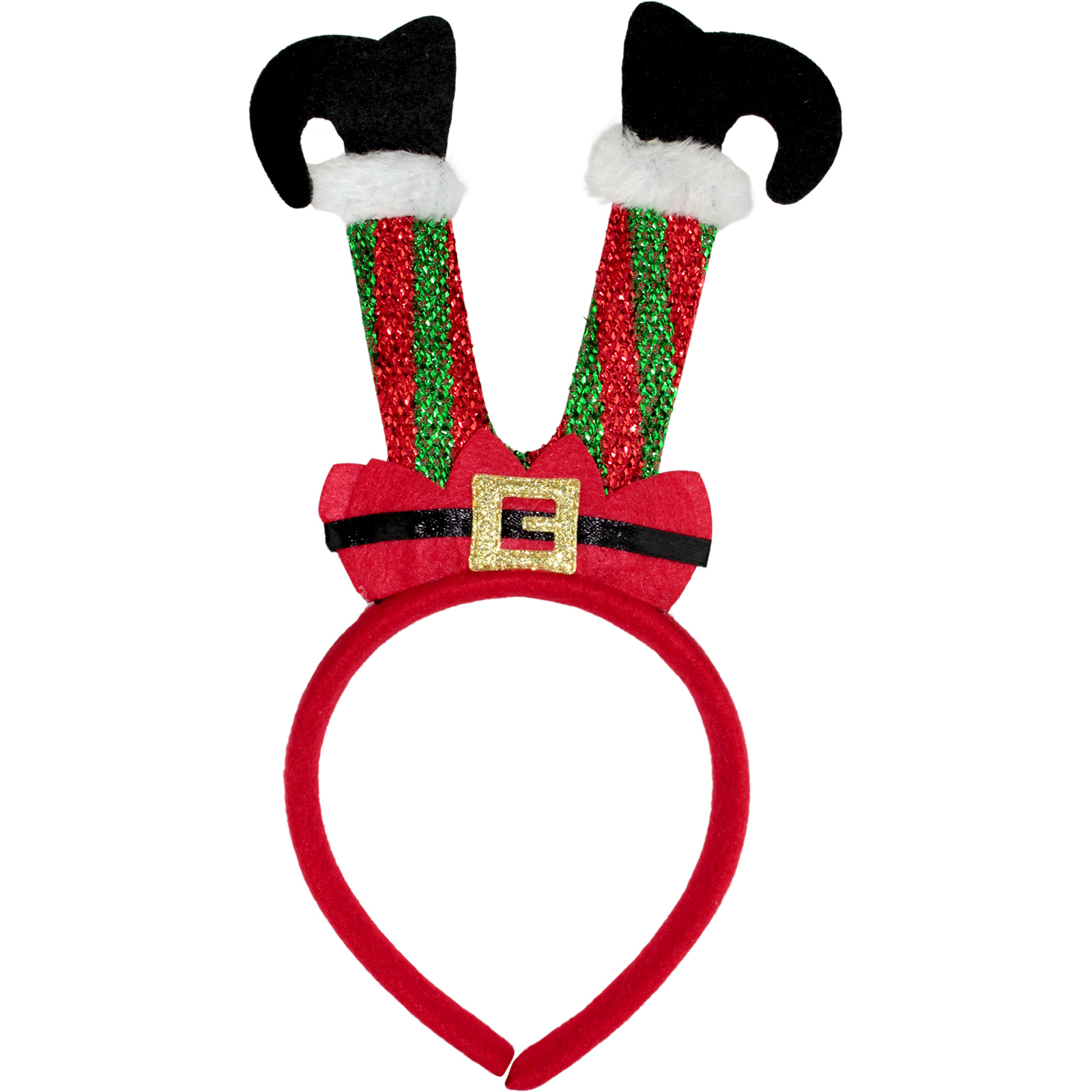 Funny Upside Down Elf Legs Headband 