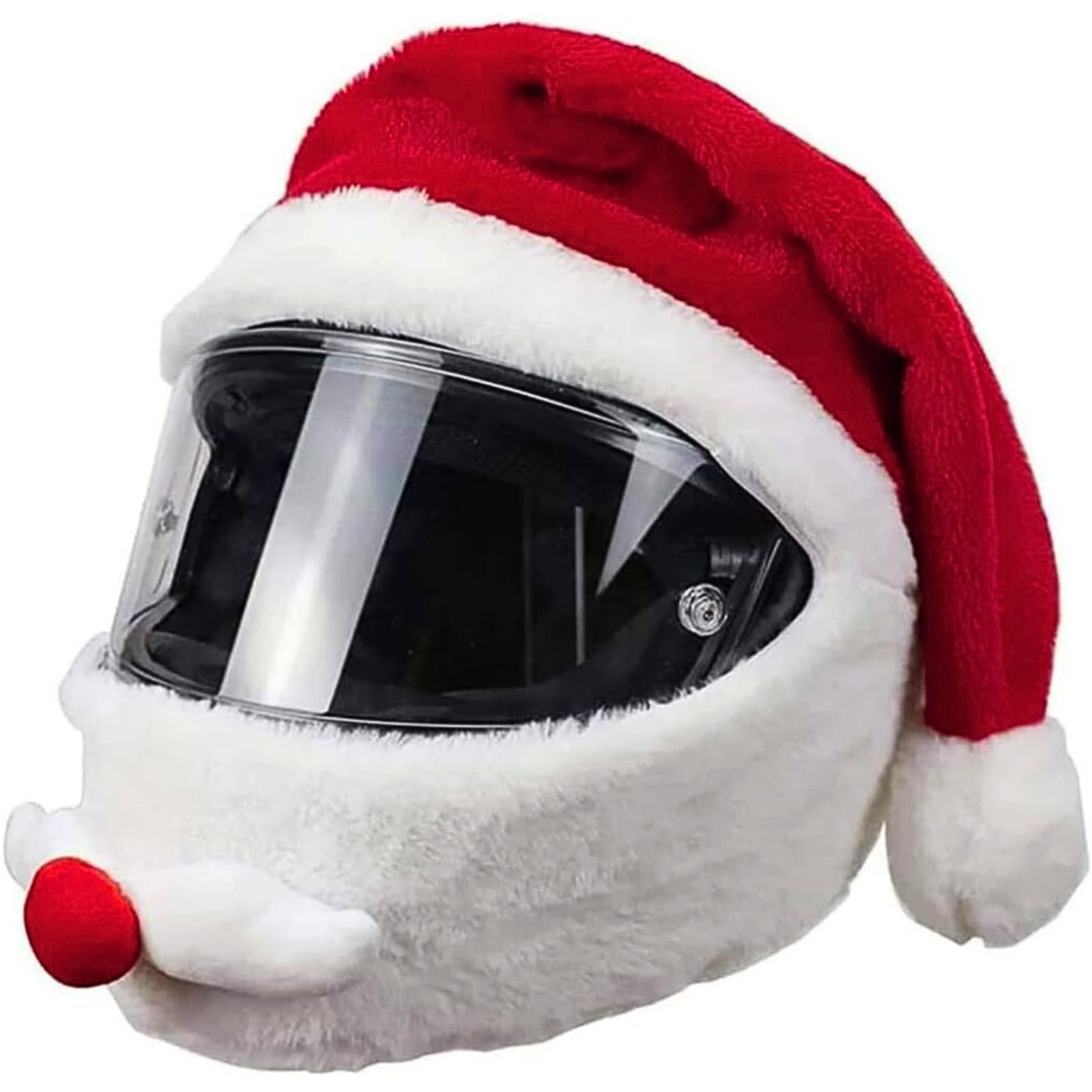 Santa Claus Motorbike Helmet Cover Costume Accessory