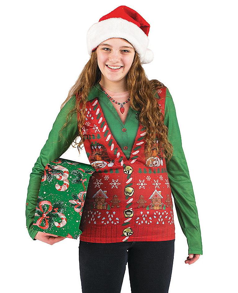Ugly Sweater Christmas Vest Adult Shirt