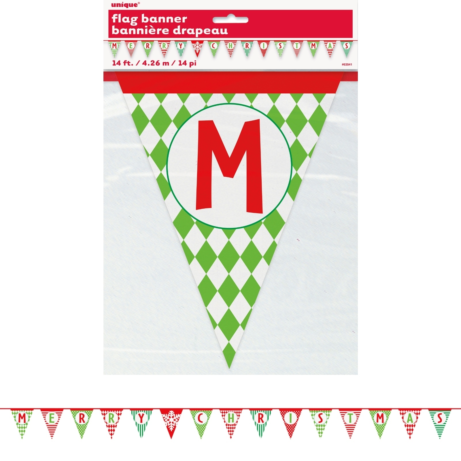 Happy Santa Merry Christmas Flag Banner 