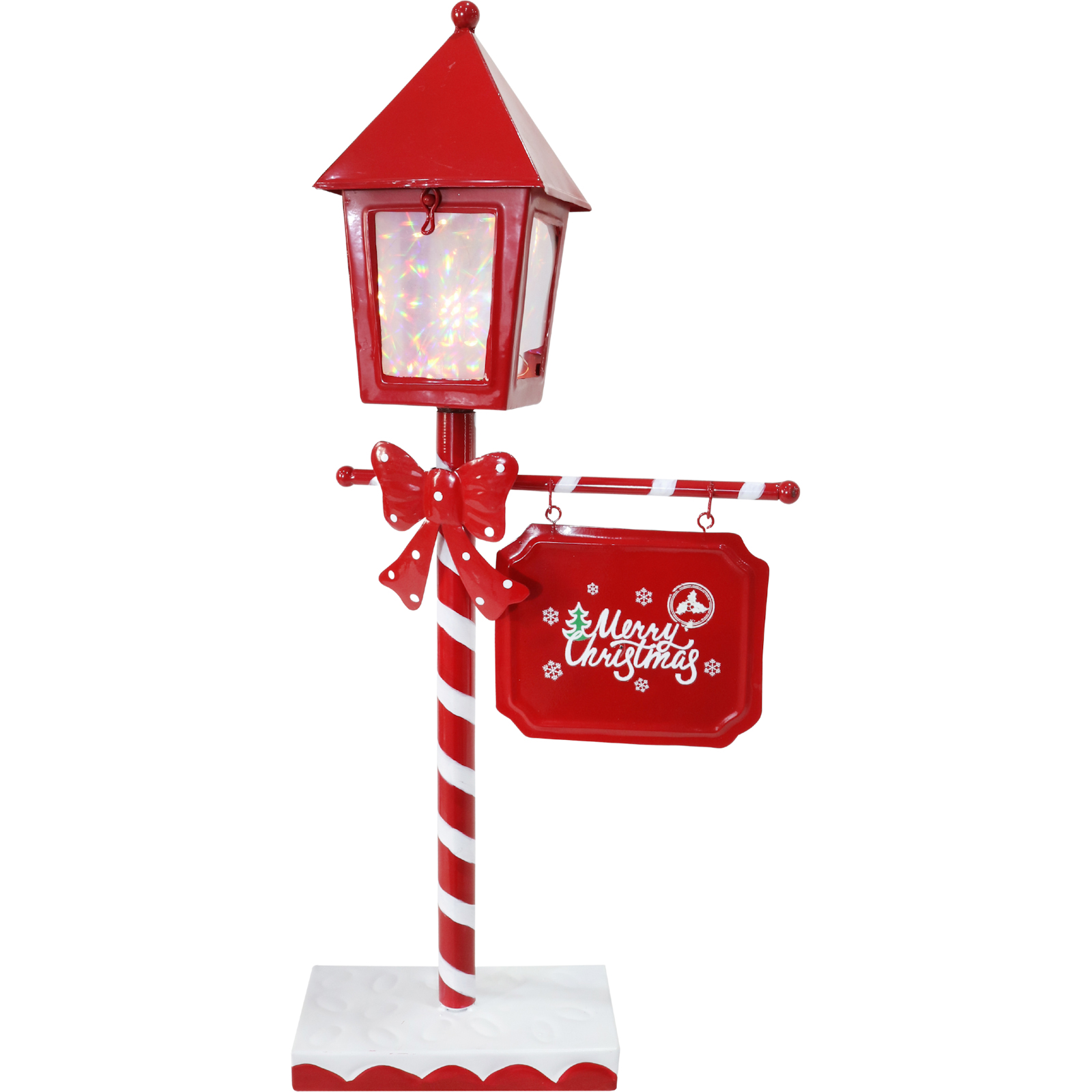Merry Christmas LED Metal Lamp Post Light 52cm