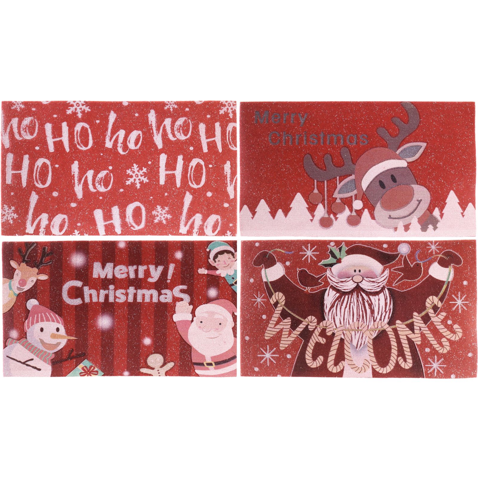 Assorted Christmas Doormats 76cm x 43cm 