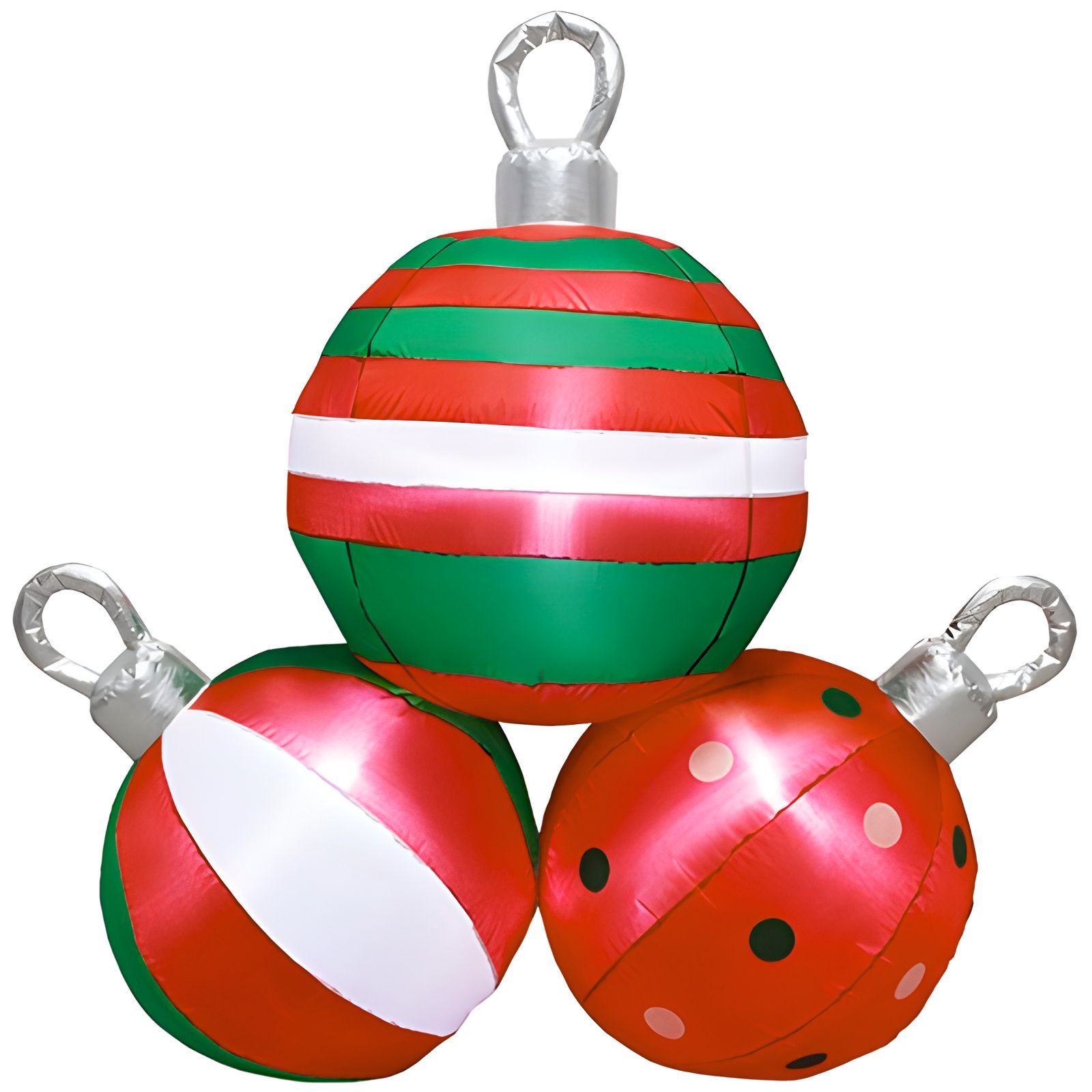 Christmas Inflatable Baubles With LED Lights 155cm
