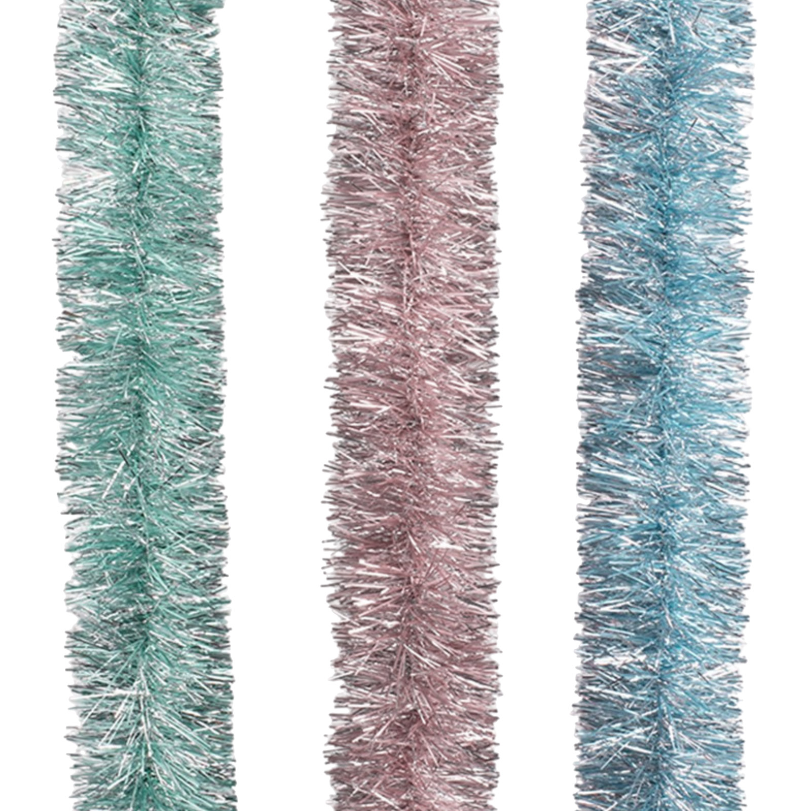 Assorted Making Spirits Bright Christmas Tinsel 2m (1 only)