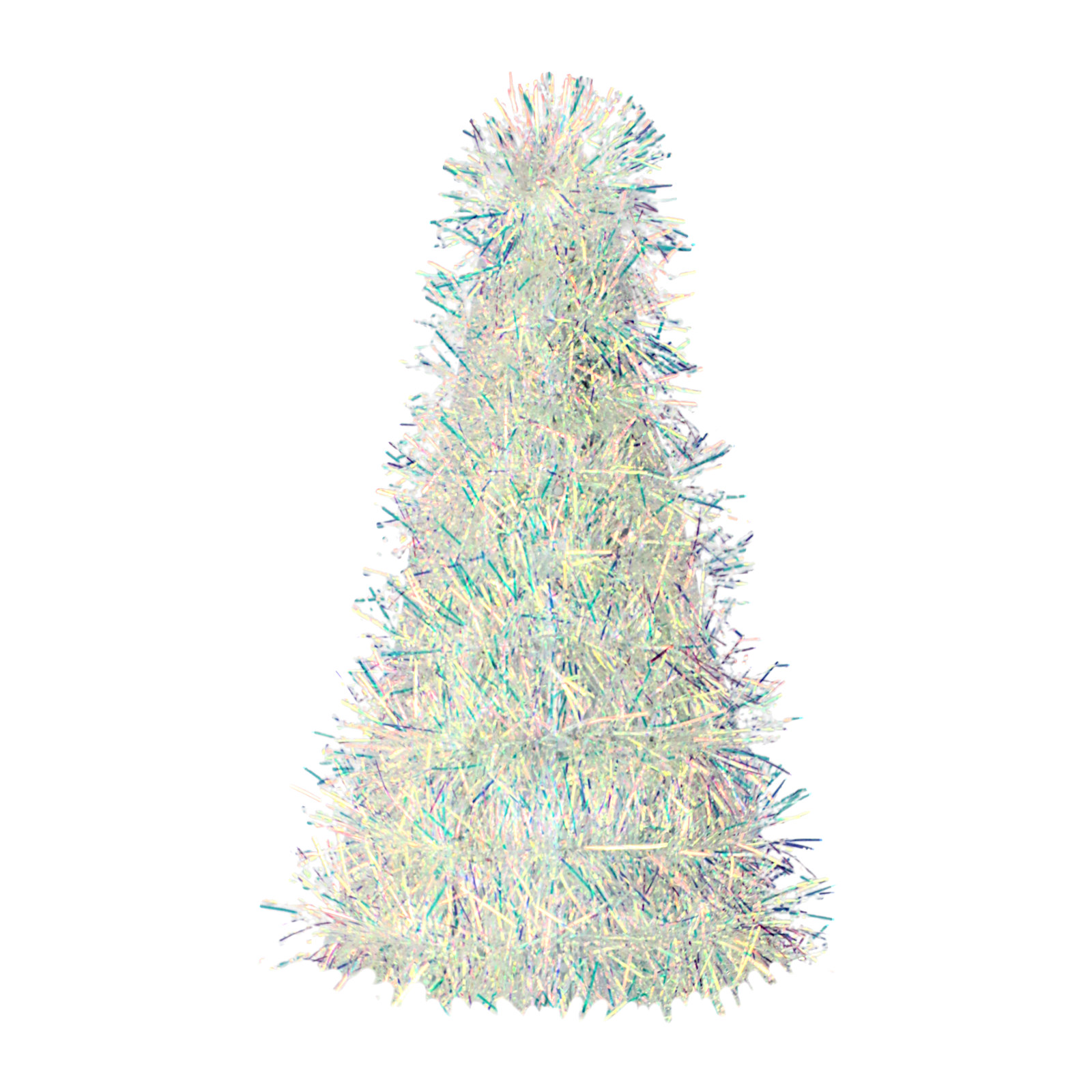 Iridescent Tinsel Tabletop Christmas Tree 26cm