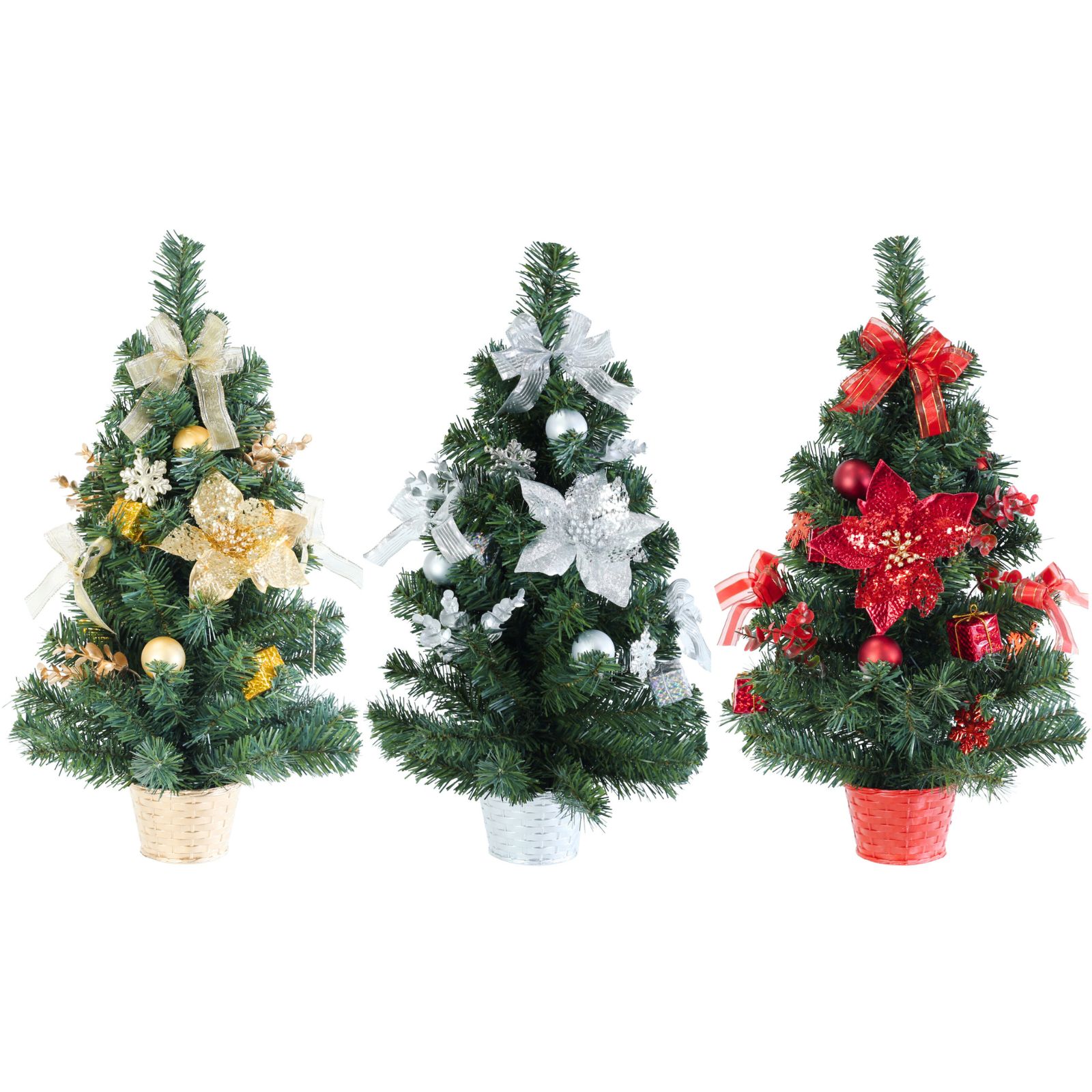 Decorated Artificial Christmas Tree 60cm Assorted