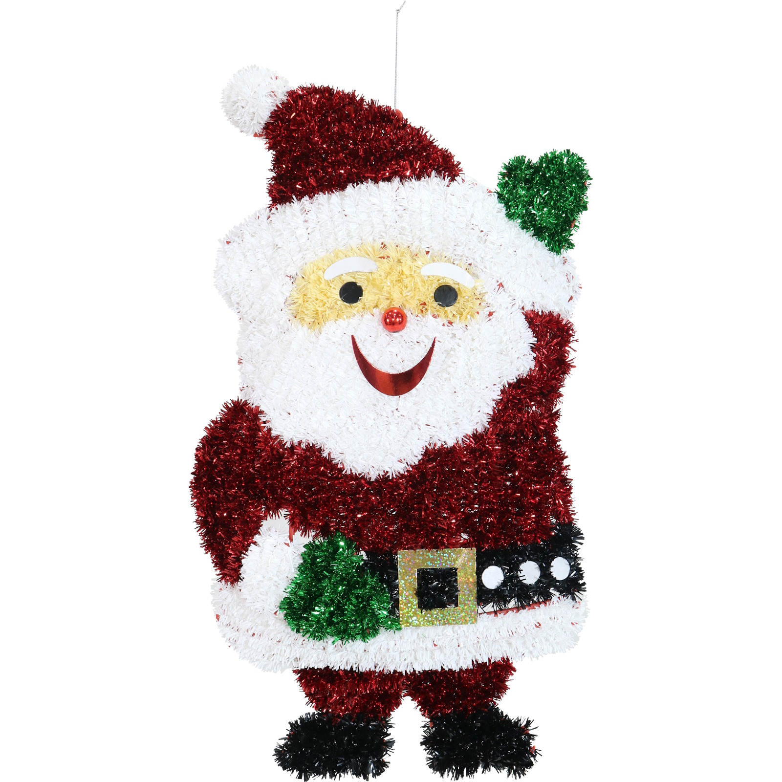 Santa Claus Tinsel Wall Decoration 