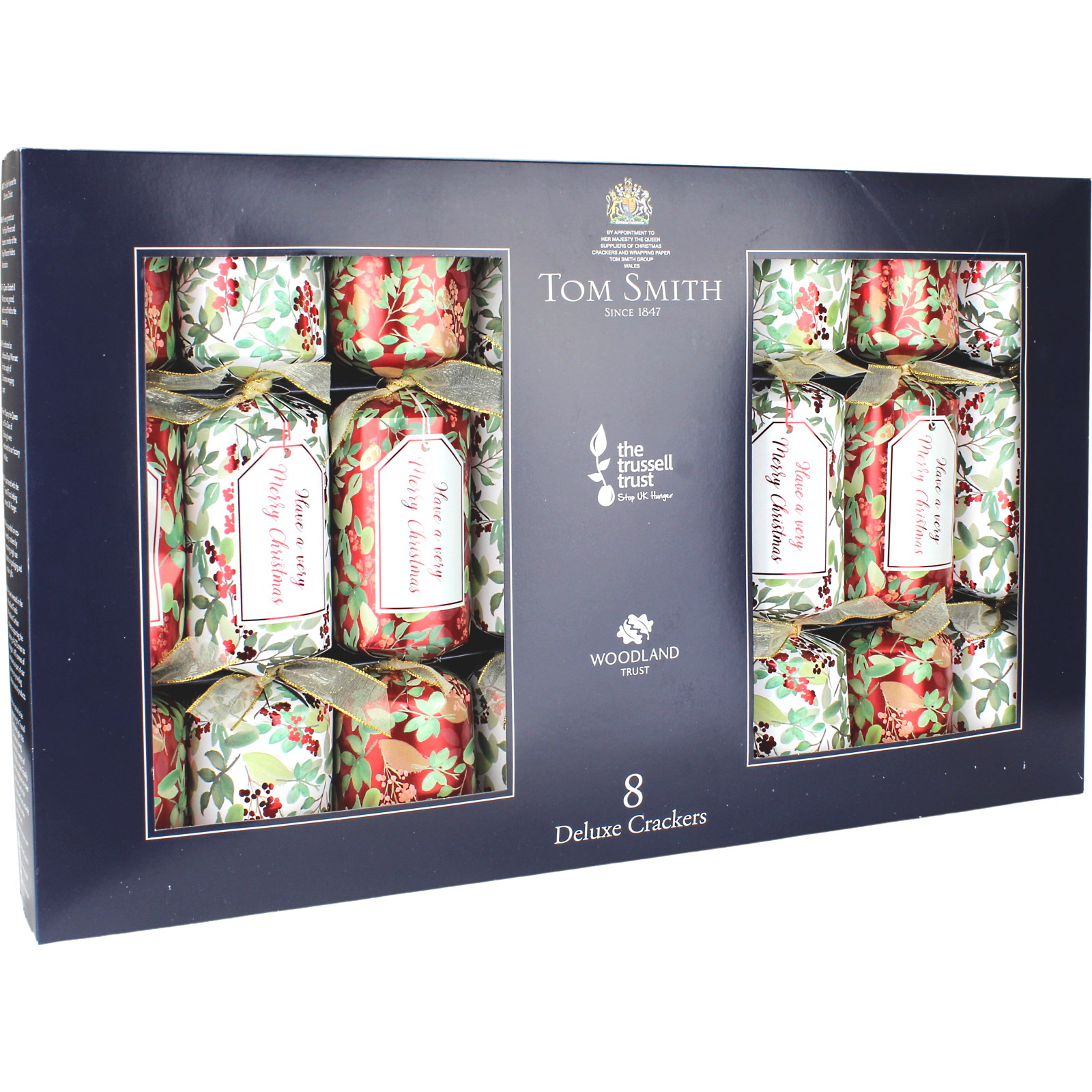 Tom Smith Traditional Berry Sprig Deluxe Bon Bon Crackers (Pack of 8)