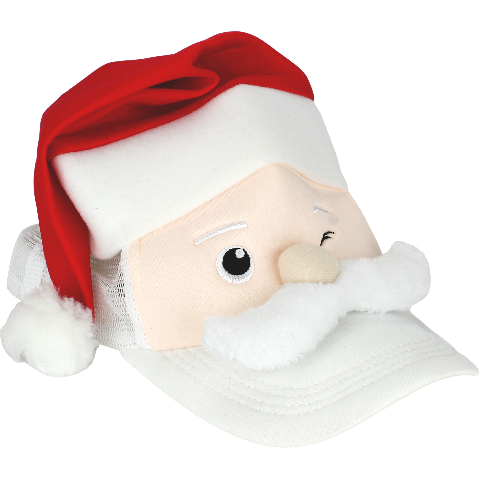 Kids Novelty Plush Cheeky Santa Trucker Cap
