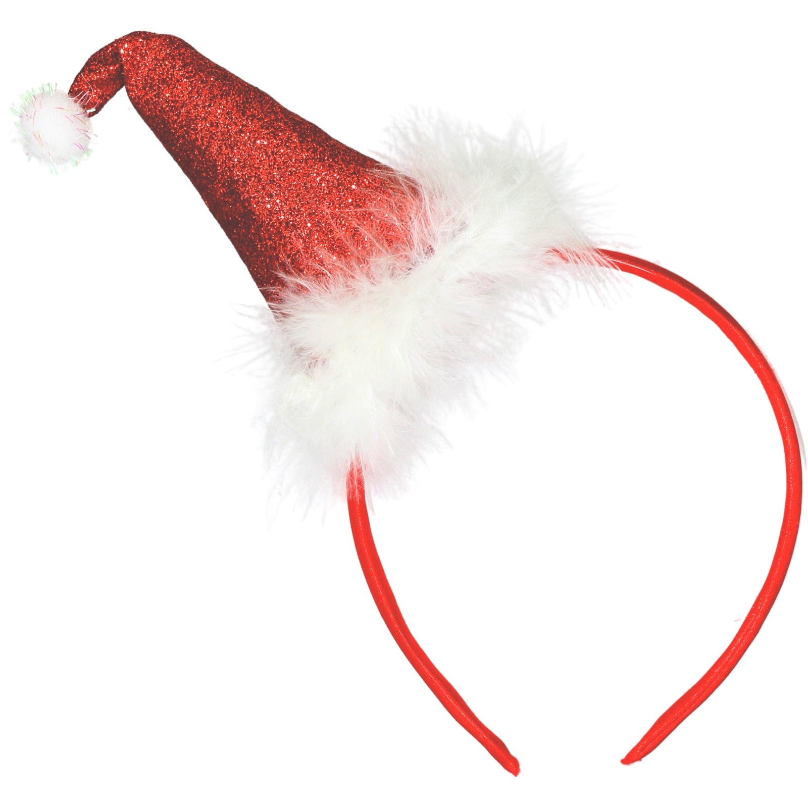 Glitter Santa Hat Headband 