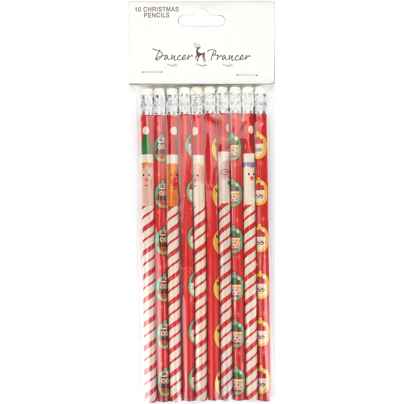 Festive Christmas Pencils (Pack of 10)