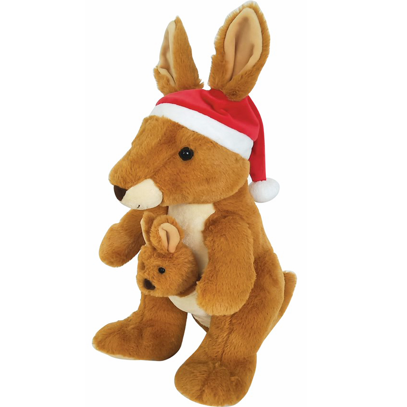 Christmas Kangaroo & Joey Plush Toy