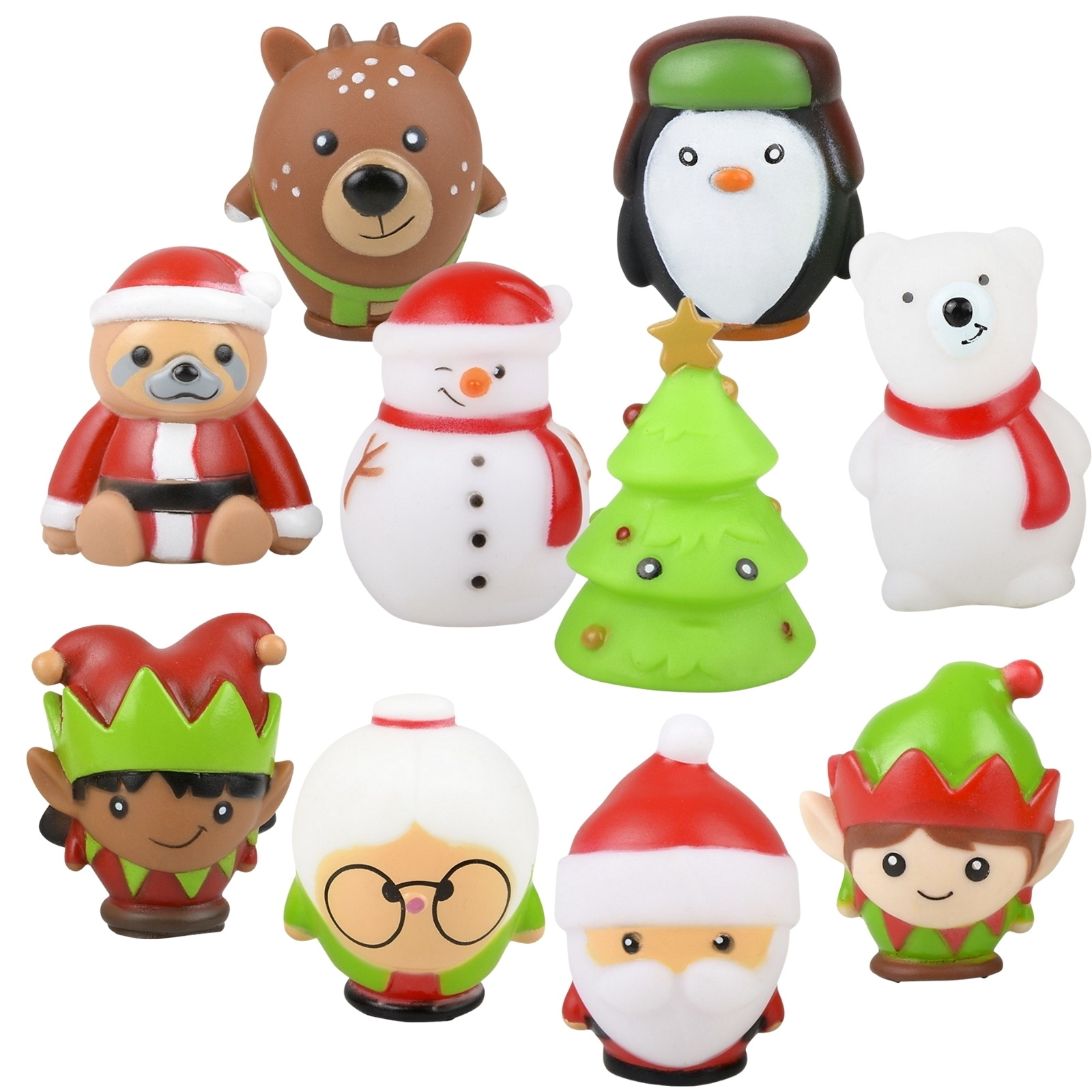 Assorted Christmas Character Toys (Bulk Pack of 50)