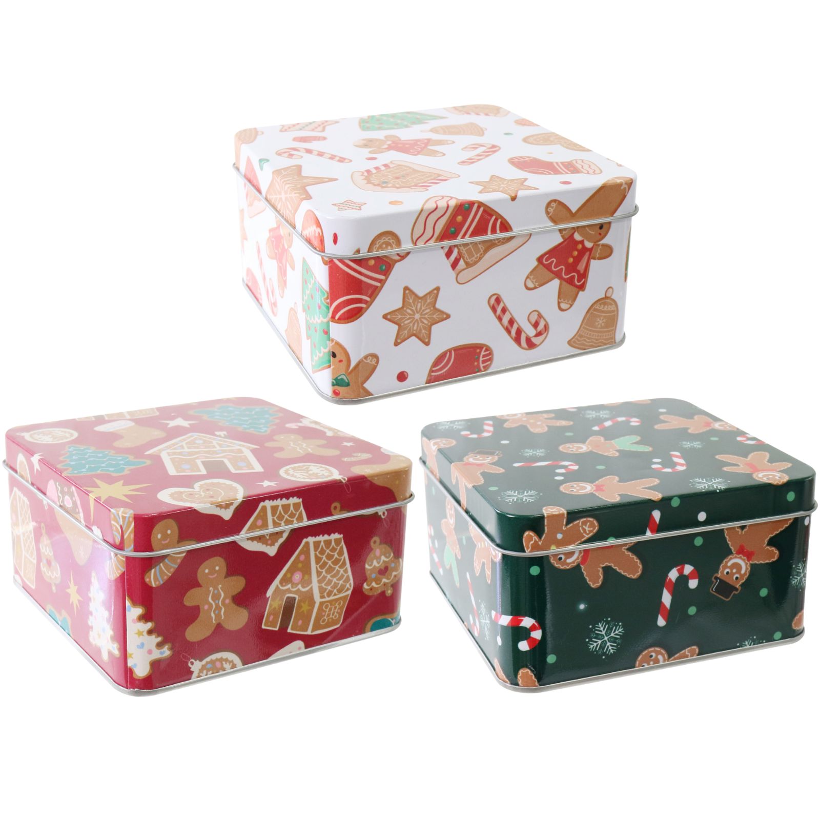 Assorted Christmas Gingerbread Gift Tins (1 Only)