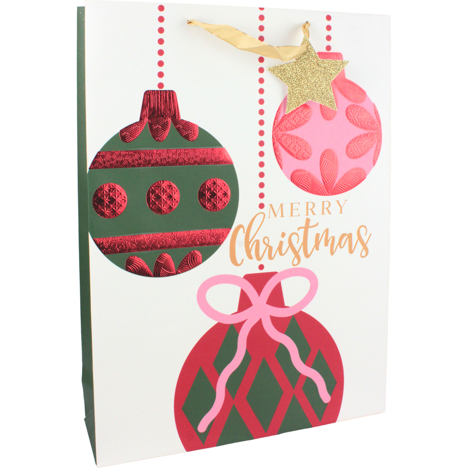 Christmas Bauble Paper Gift Bag 45cm 