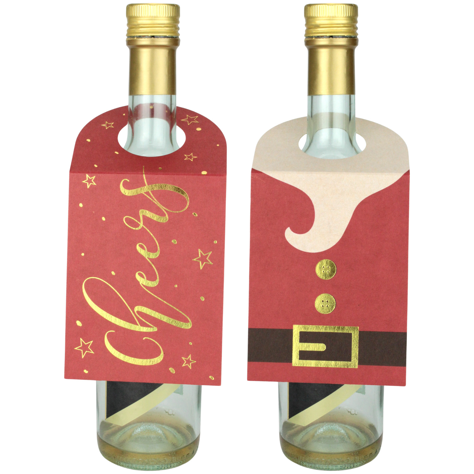 Pack of 4 Christmas Bottle Gift Tags (1 Only)