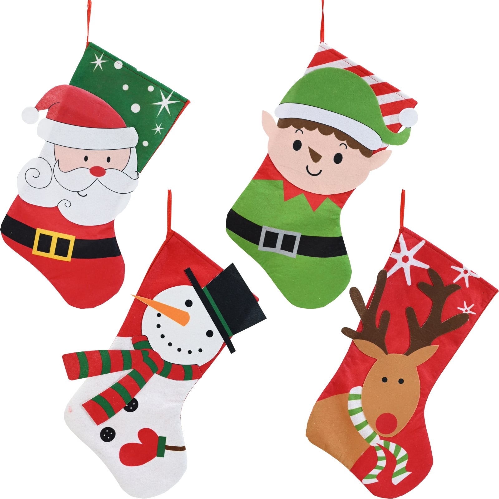 Novelty Character Felt Stocking Assorted