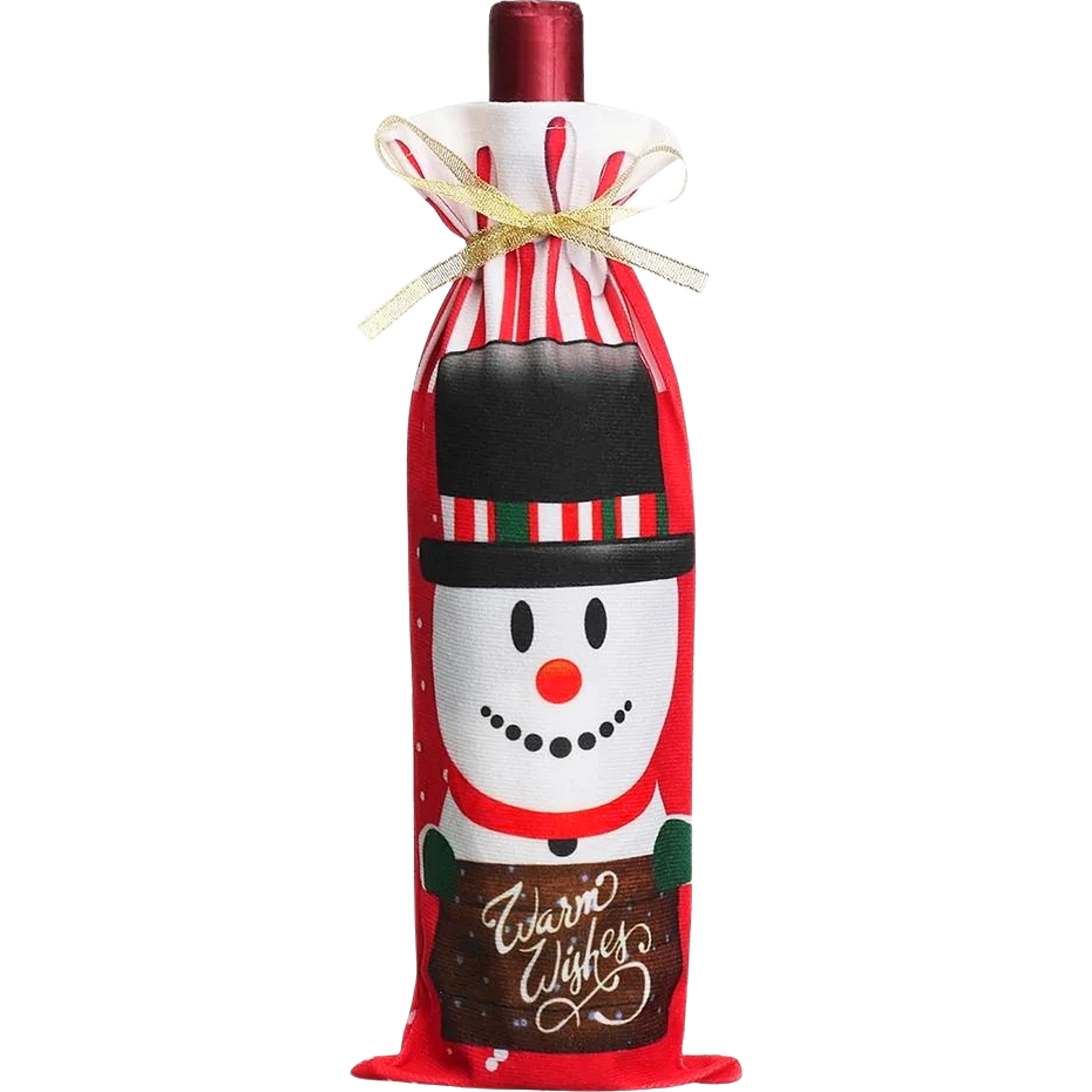 Snowman Wine Bottle Cover 