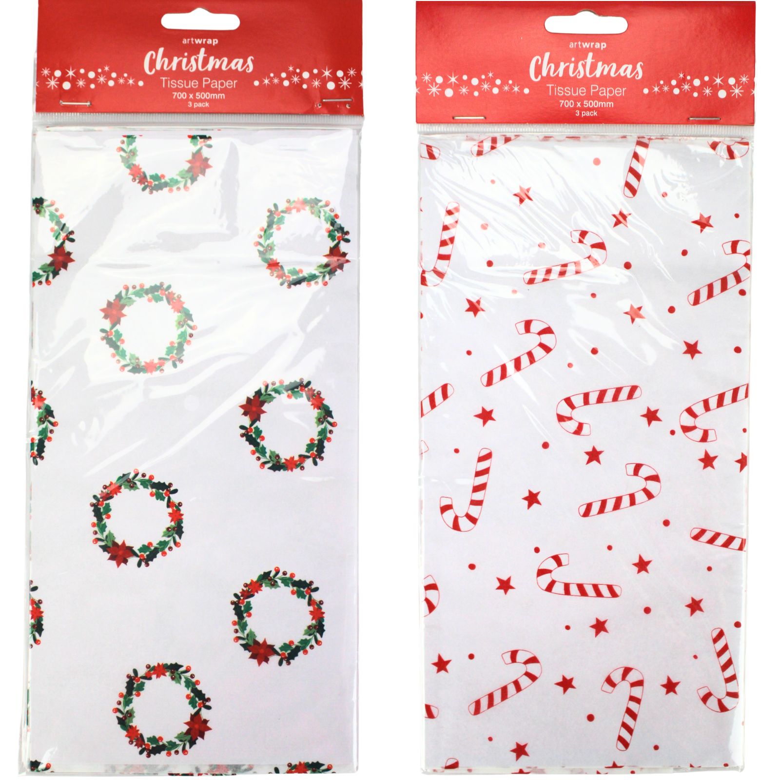Christmas Themed Tissue Paper Assorted