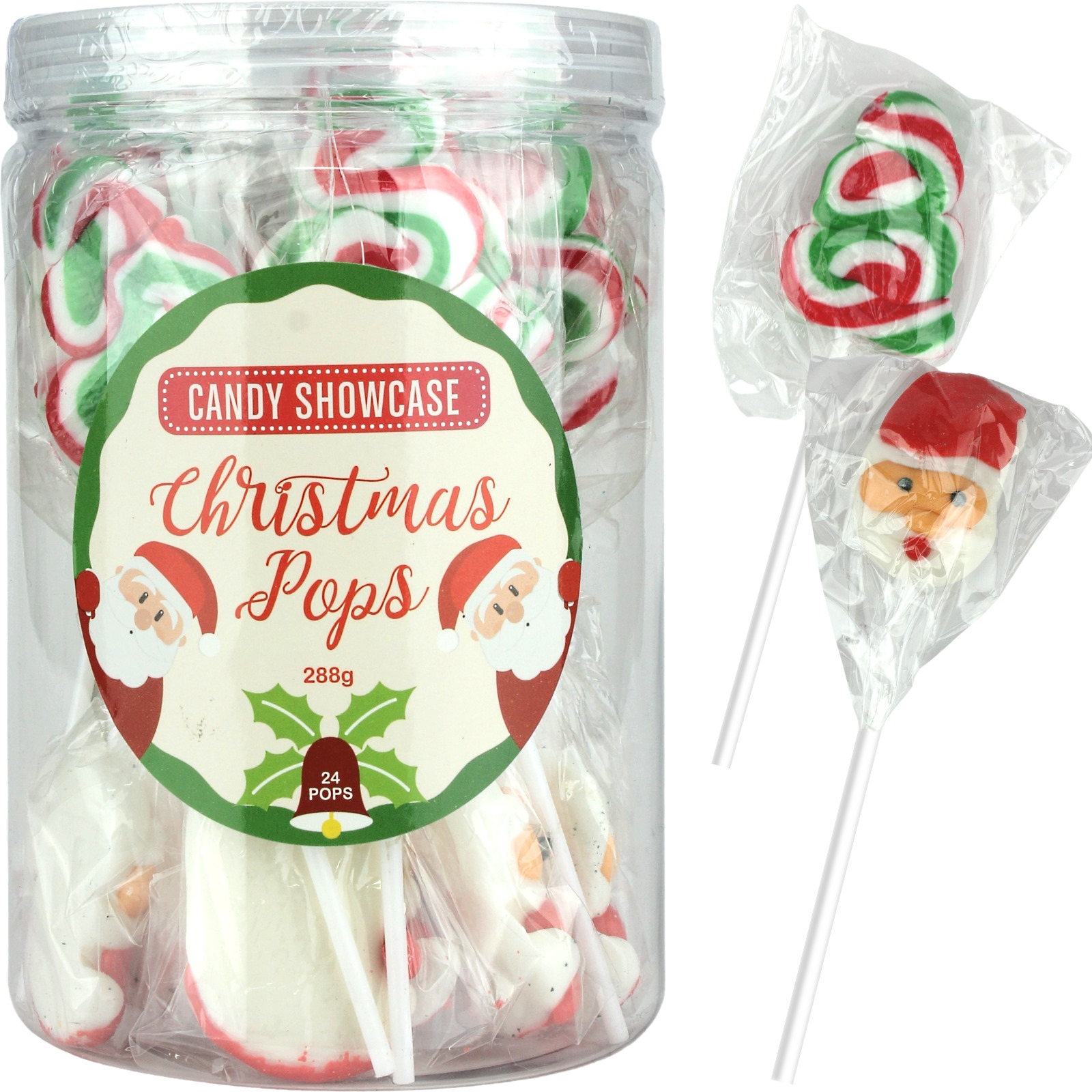 Christmas Tree & Santa Lollipops (Pack of 24)