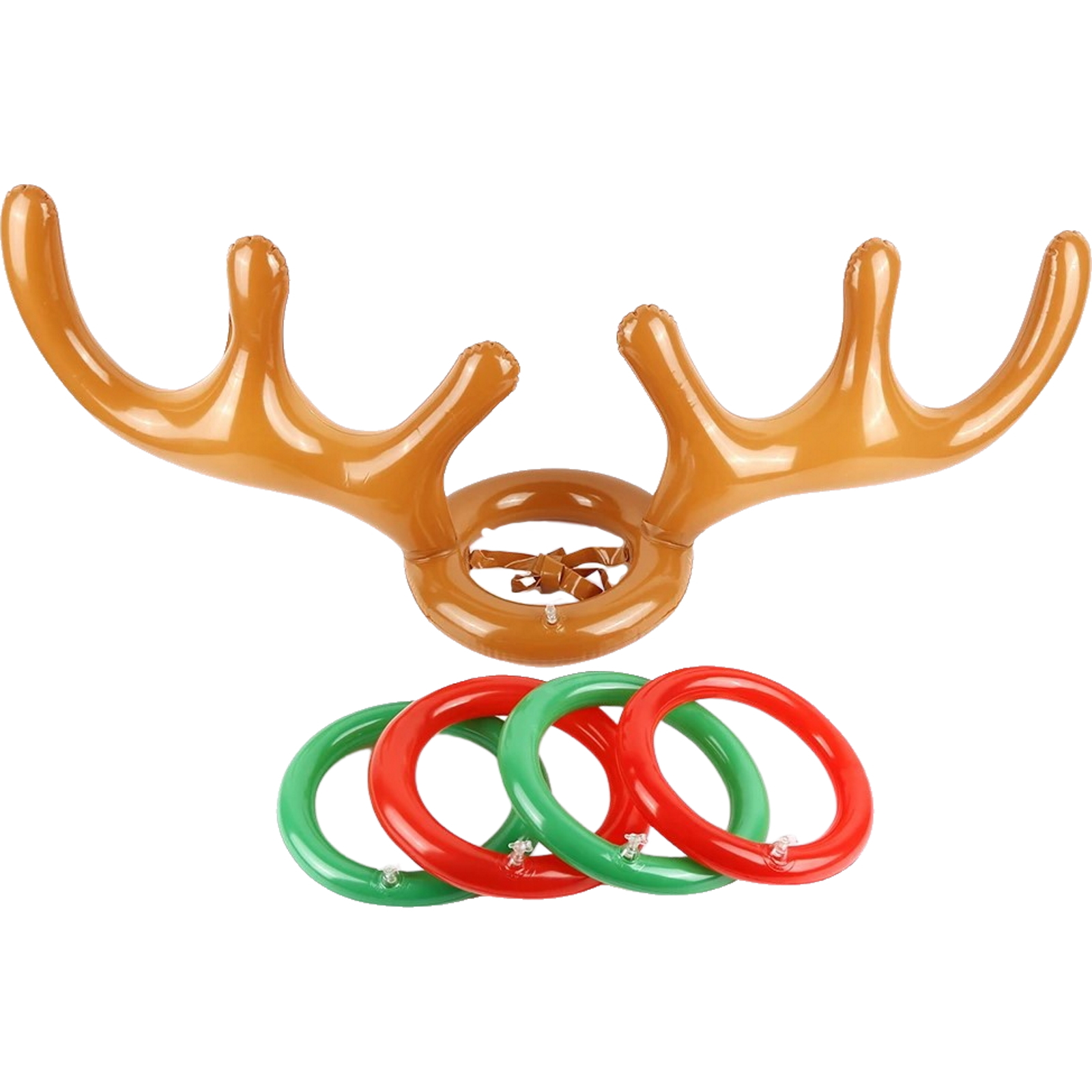 Inflatable Reindeer Antler Hat Ring Toss Game