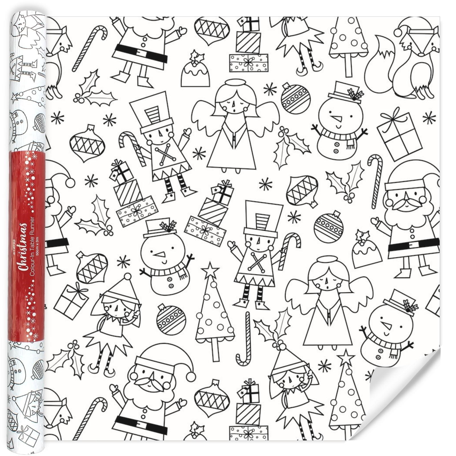 Festive Christmas Colour In Paper Table Runner