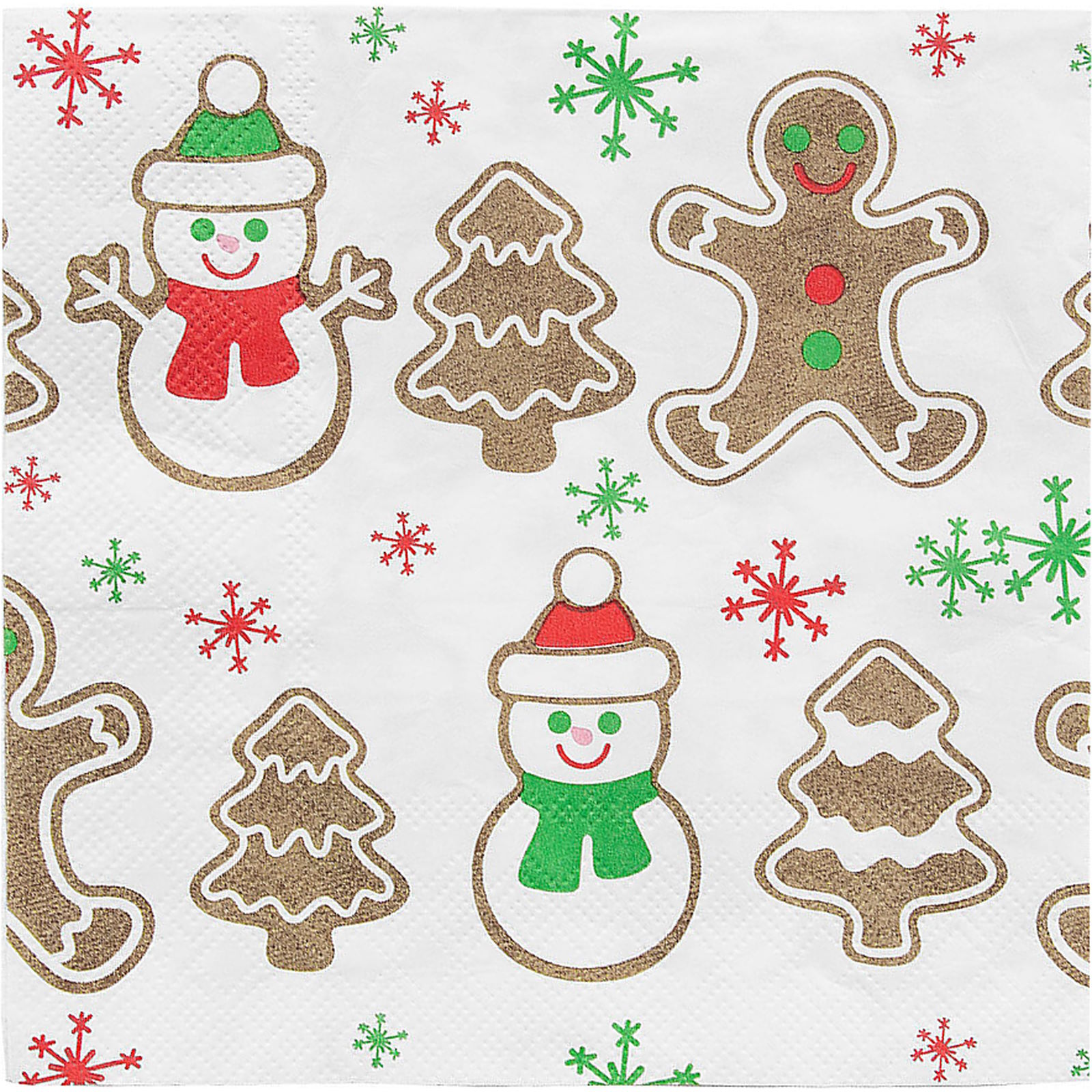 Gingerbread Party Large Napkins / Serviettes (Pack of 16)