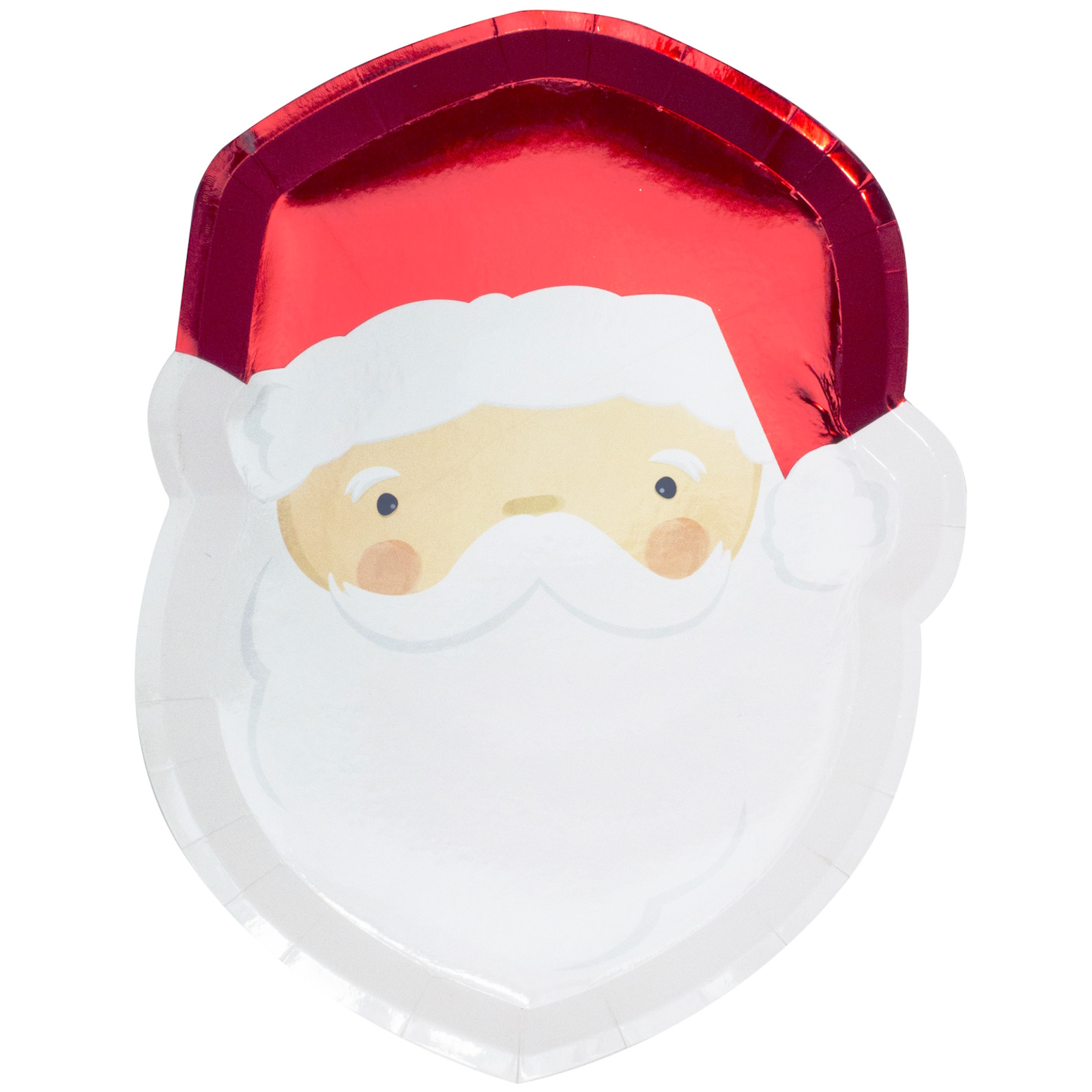 Silly Santa Large Paper Plates (Pack of 8)