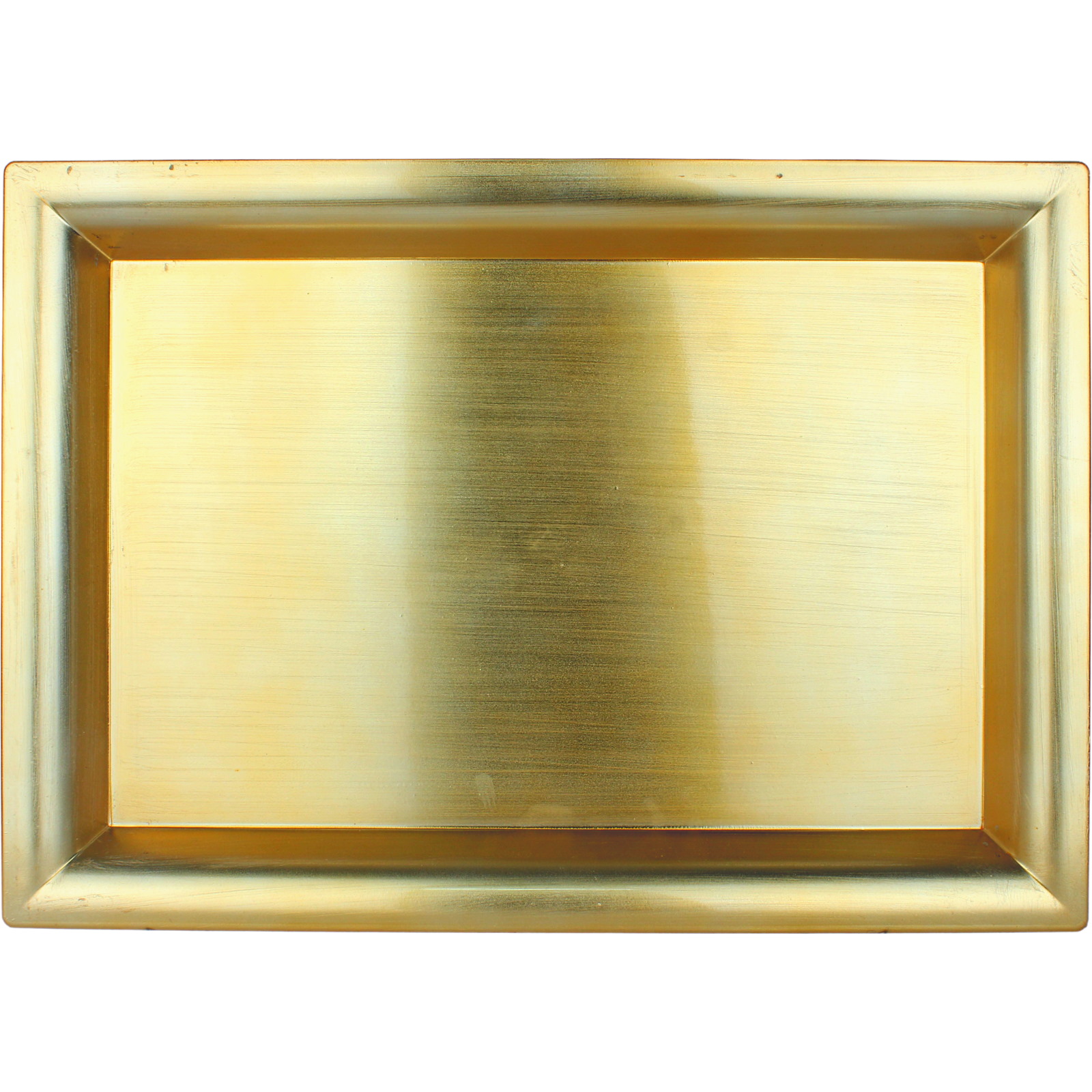 Brushed Gold Rectangular Melamine Serving Platter 41cm x 29cm
