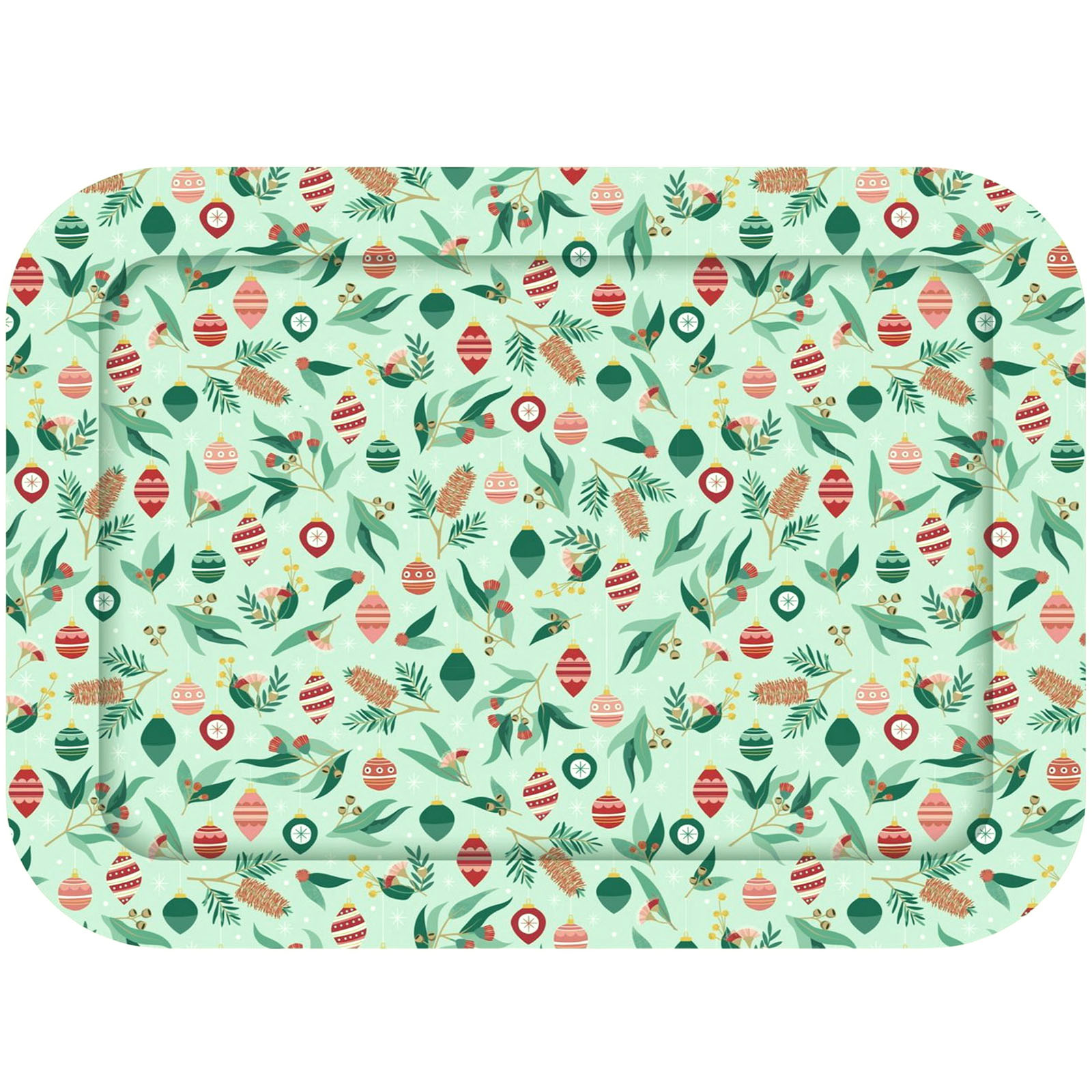 Frankie & Me Australiana Christmas Bamboo Fibre Tray 43cm