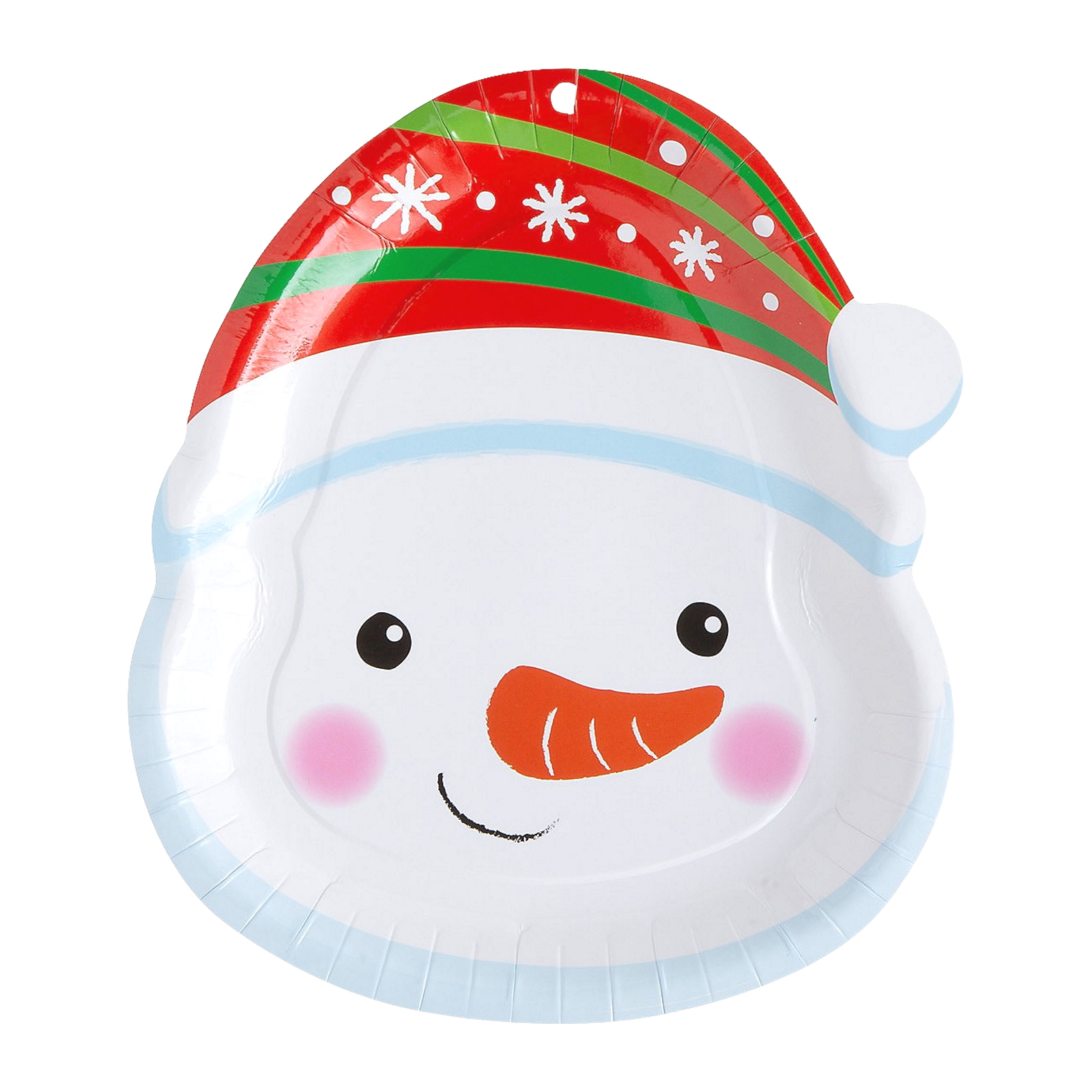 Christmas Snowman Small Paper Plates (Pack of 8)