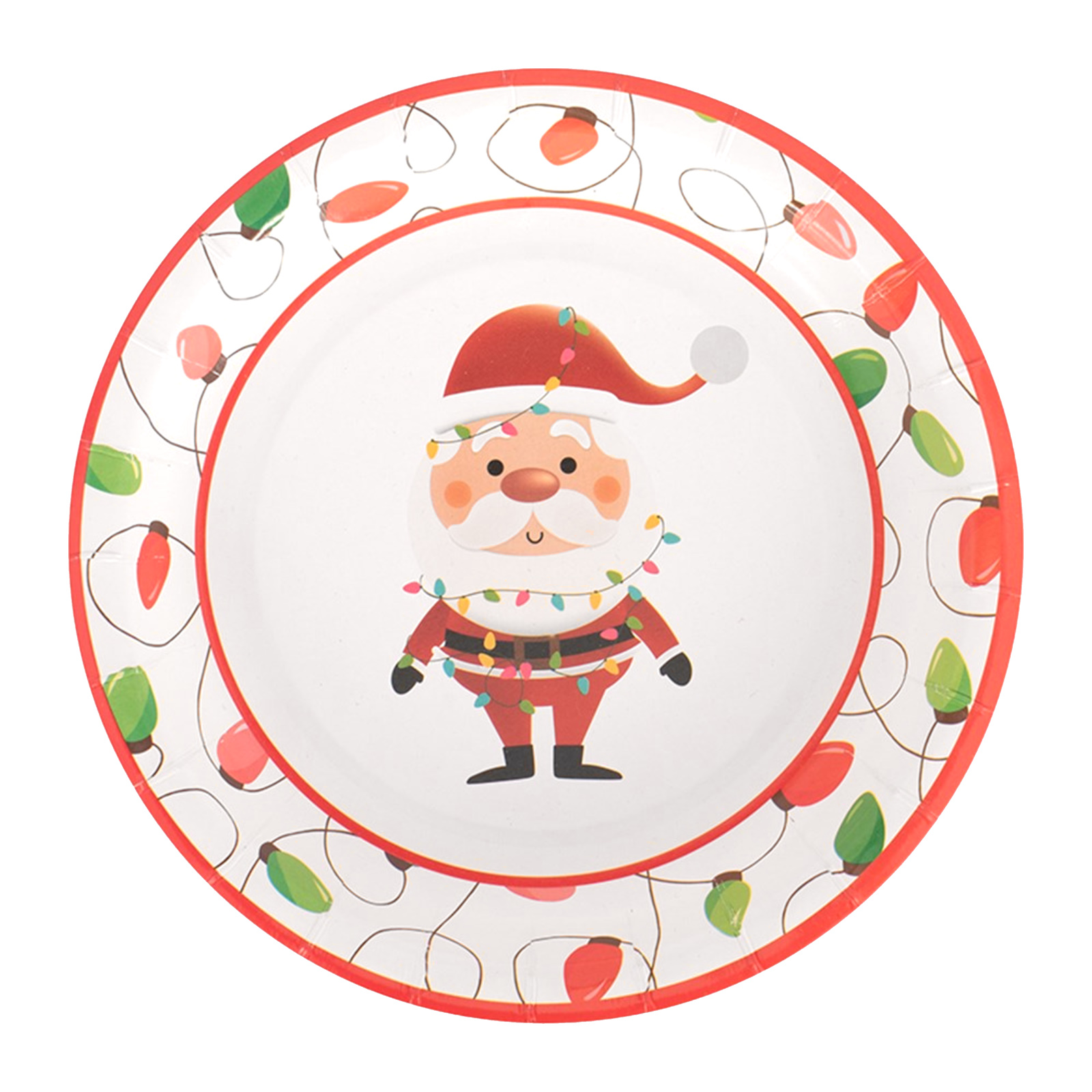 Merry And Bright Small Paper Plates (Pack of 12)